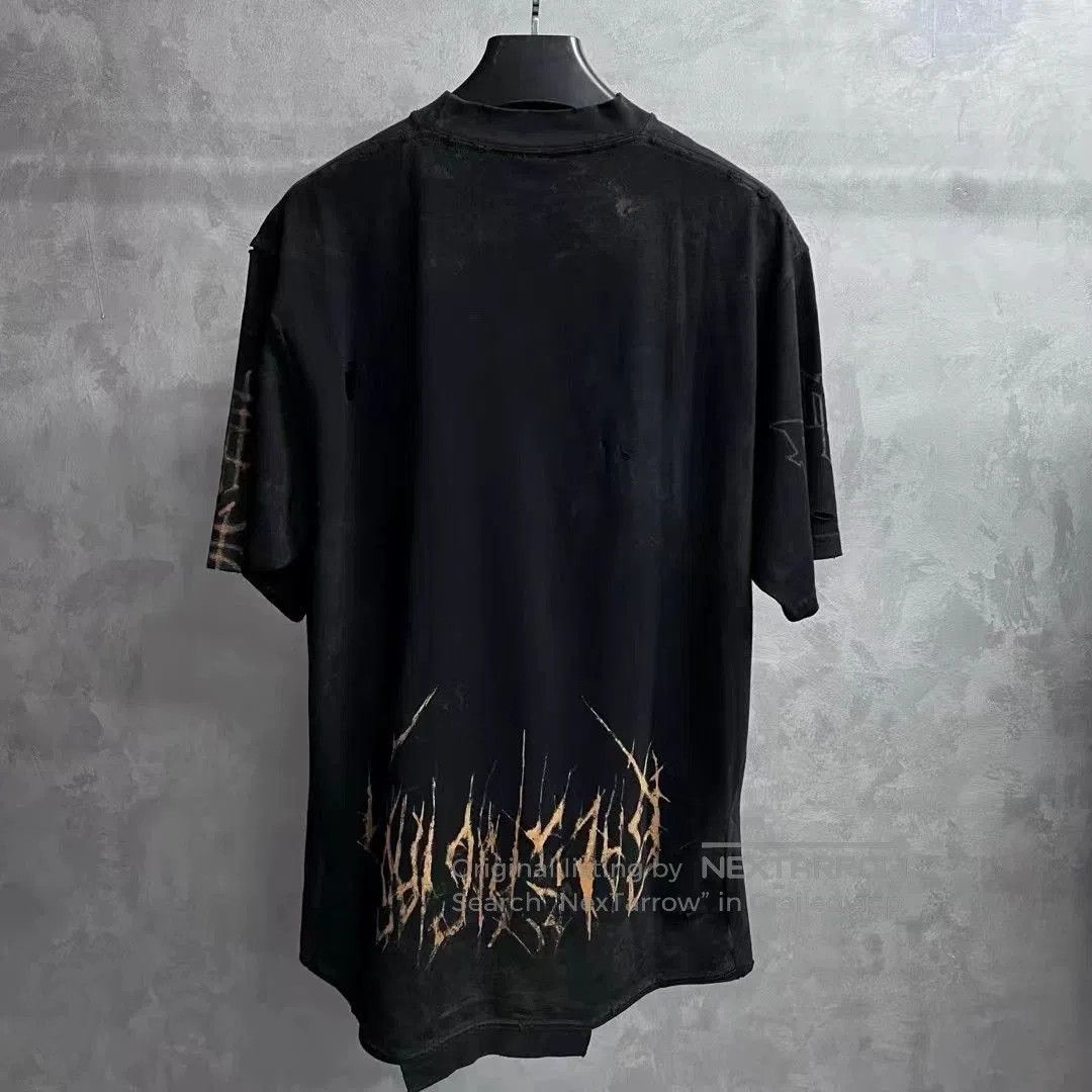 Balenciaga Balenciaga Black Letter Print Crewneck T-shirt. Size US XS / EU 42 / 0 - 2 Thumbnail
