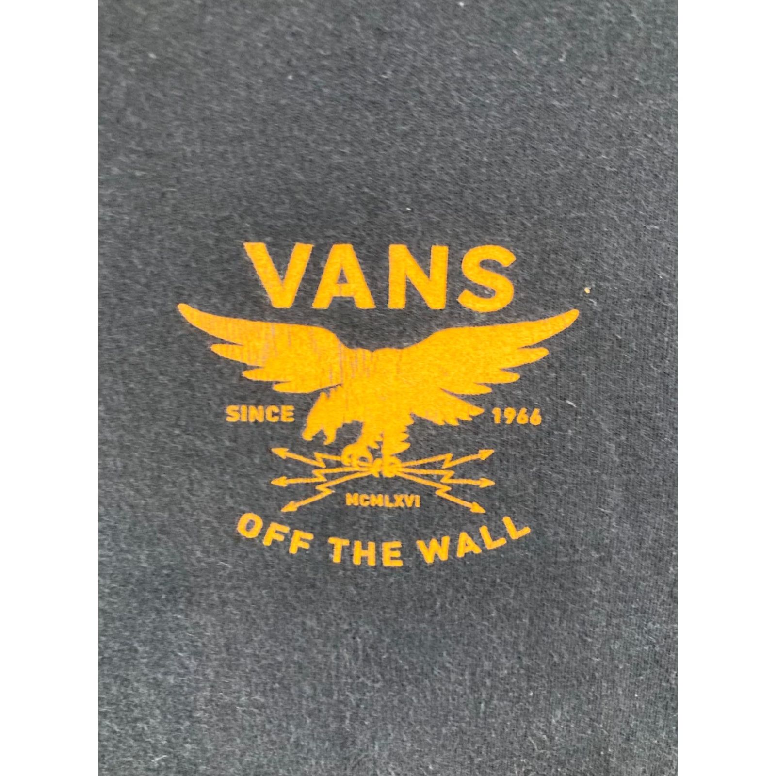Vans Vans Mens T-Shirt Large Black Graphic Print 90s Hipster Skating Classic Fit Cotton Size US L / EU 52-54 / 3 - 4 Thumbnail