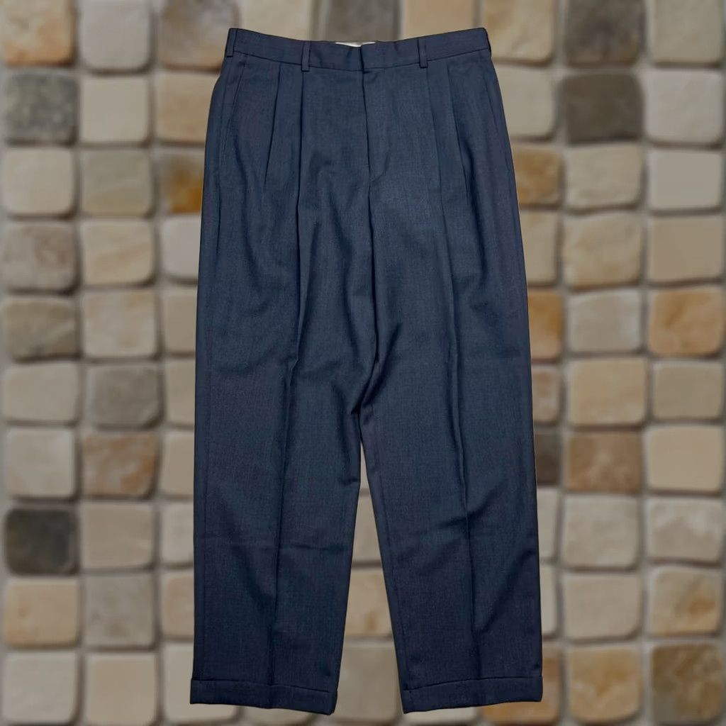 Vintage VINTAGE Slates Dress Pants Mens 34x30 90s Pleated Grey Trousers Size US 34 / EU 50 - 1 Thumbnail