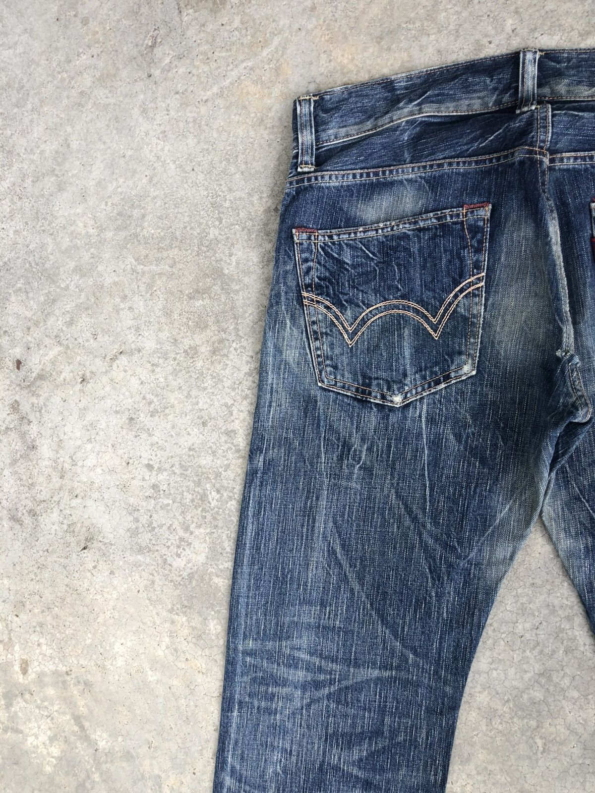 If Six Was Nine Japanese Edwin Flared Jeans Distressed Jeans Size US 34 / EU 50 - 9 Thumbnail