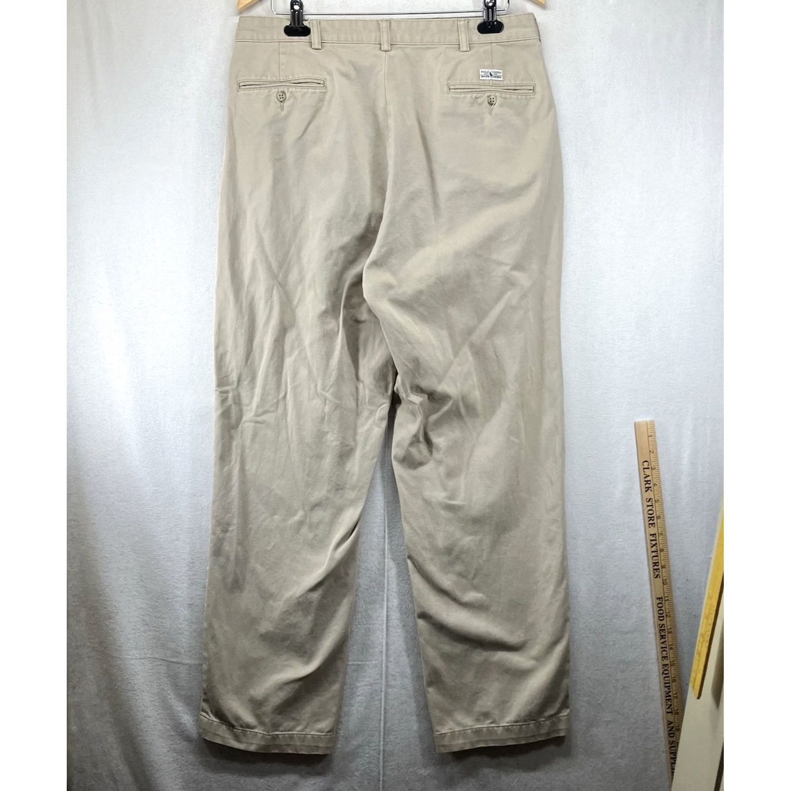 Polo Ralph Lauren VINTAGE Polo Ralph Lauren Andrew Pant Chino Beige 90s Mens Regular 35x31 Pants Size US M / EU 48-50 / 2 - 2 Thumbnail