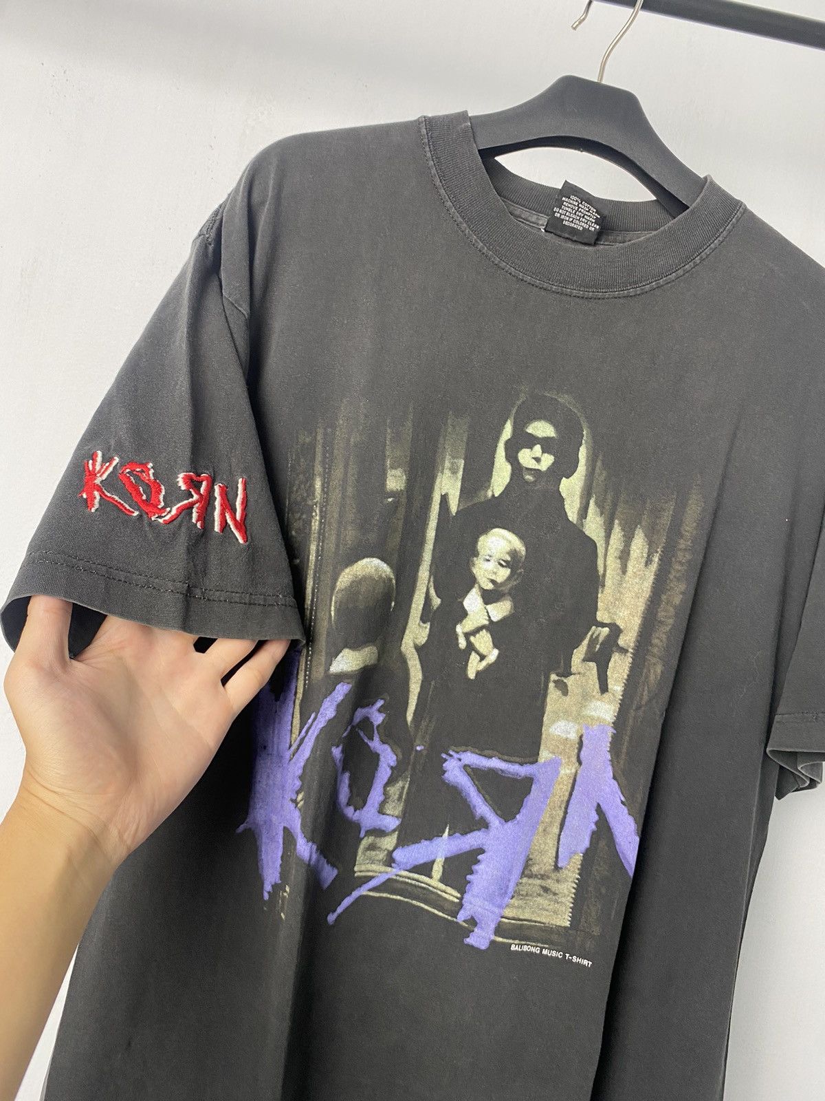 Band Tees Vintage Korn Life Is Peachy Tshirt Distressed Size US XL / EU 56 / 4 - 4 Thumbnail