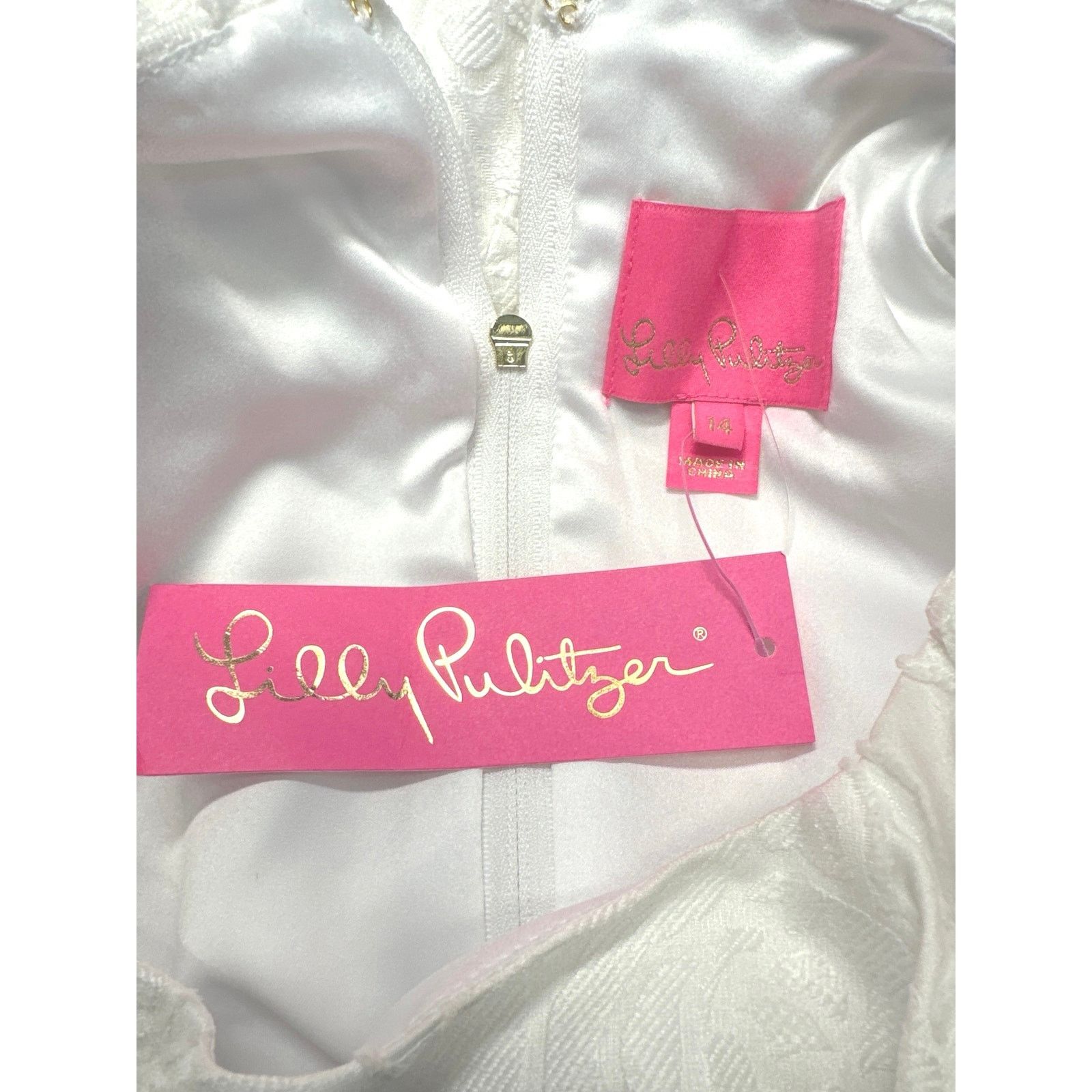 Lilly Pulitzer Lilly Pulitzer Knoxlie Silk Blend White Dress women sz 14 Size XL / US 12-14 / IT 48-50 - 7 Thumbnail