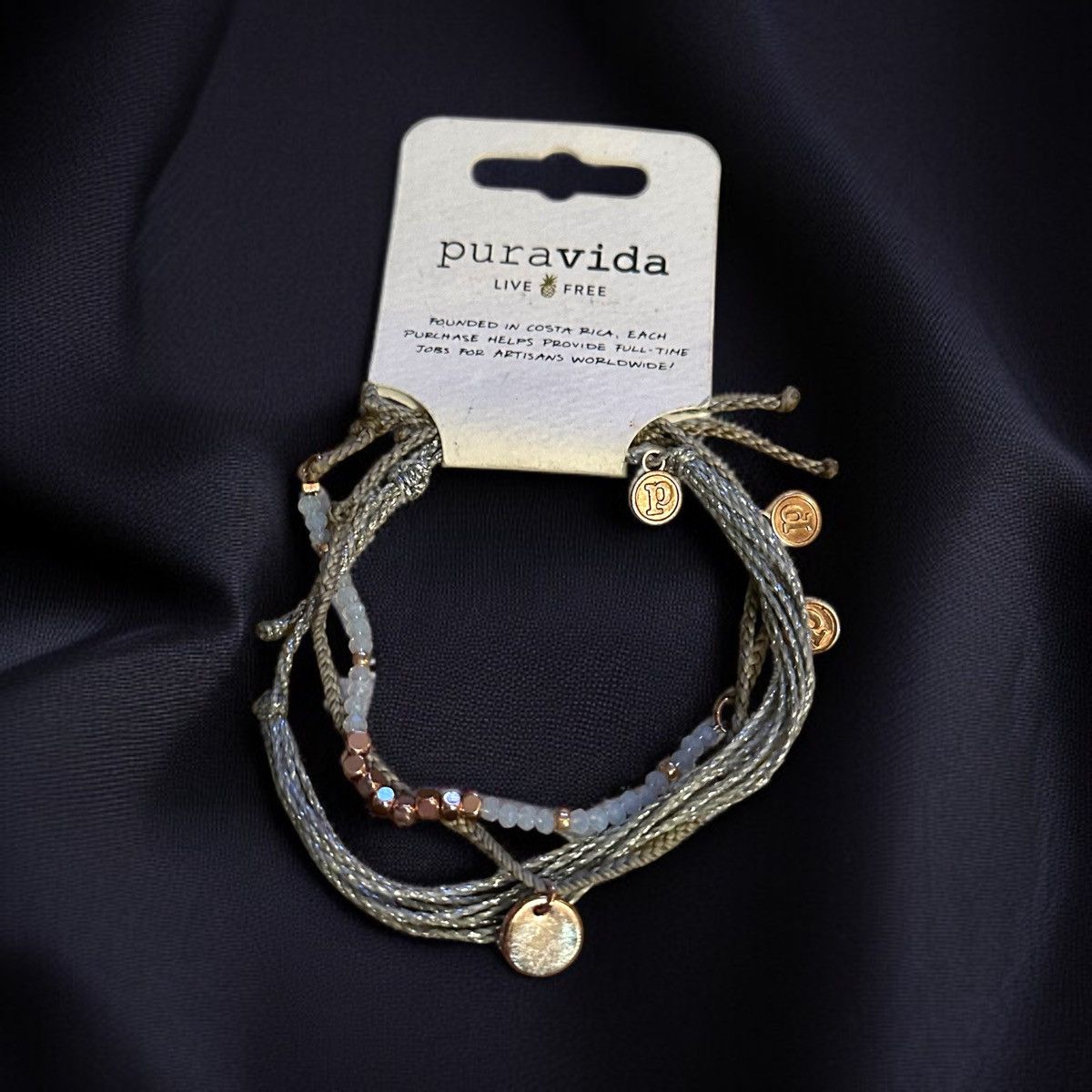 Other Pura Vida stackable adjustable cord bracelets Size ONE SIZE - 1 Thumbnail