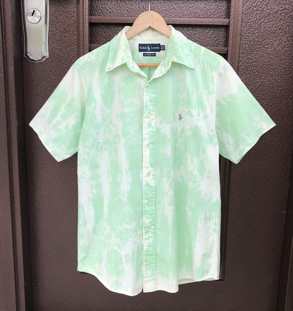 Polo Ralph Lauren Polo Ralph Lauren Men Tie Dye Button Down Short Sleeve Shirt Size US M / EU 48-50 / 2 - 1 Thumbnail
