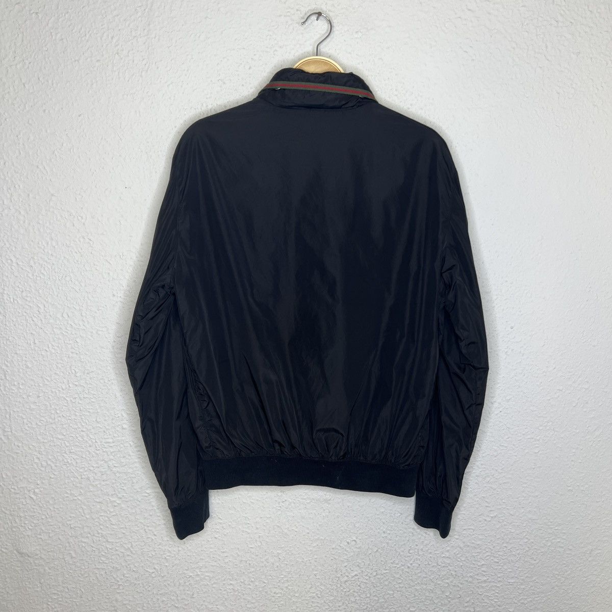 Gucci Gucci Tom Ford Bomber Jacket Black Nylon Y2K Stripe Logo Size US M / EU 48-50 / 2 - 6 Thumbnail