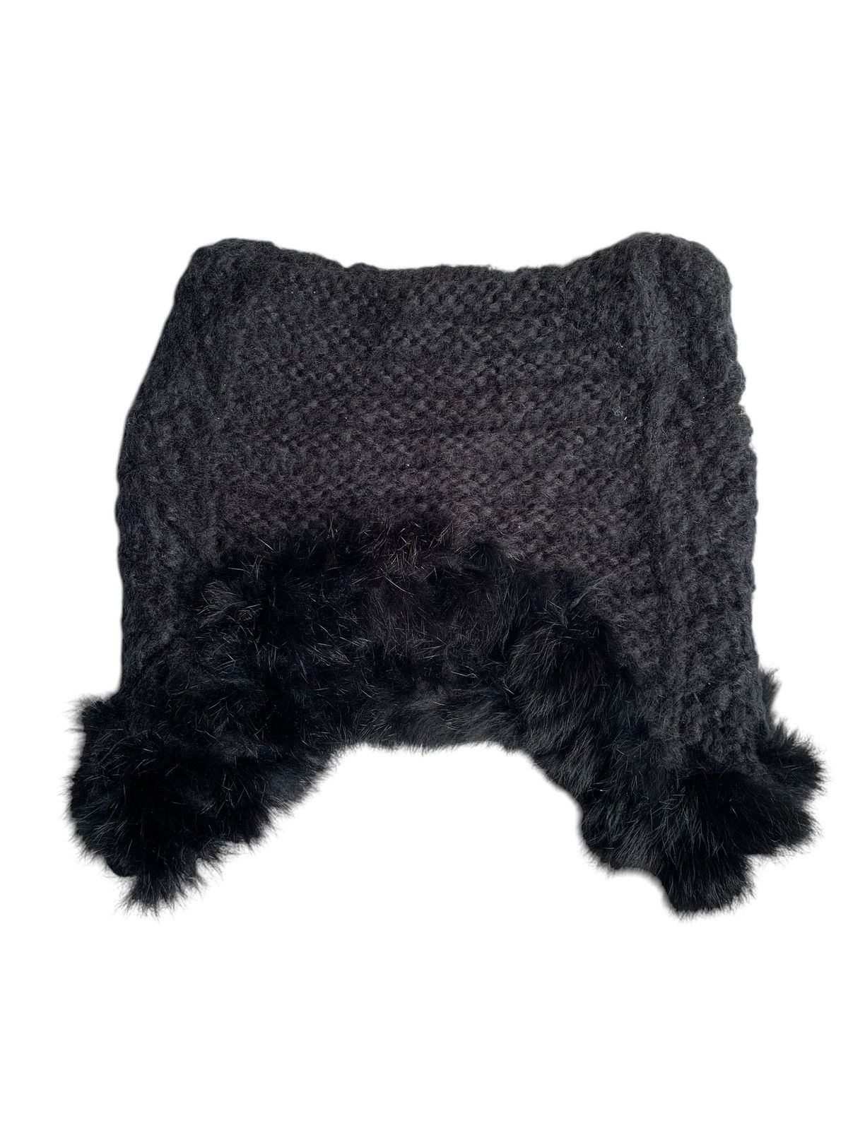 14th Addiction × Vintage Bunny Horn Devil Knitted Crochet Rare Hairy Fur Punk Hat☠️🎌 Size ONE SIZE - 12 Thumbnail