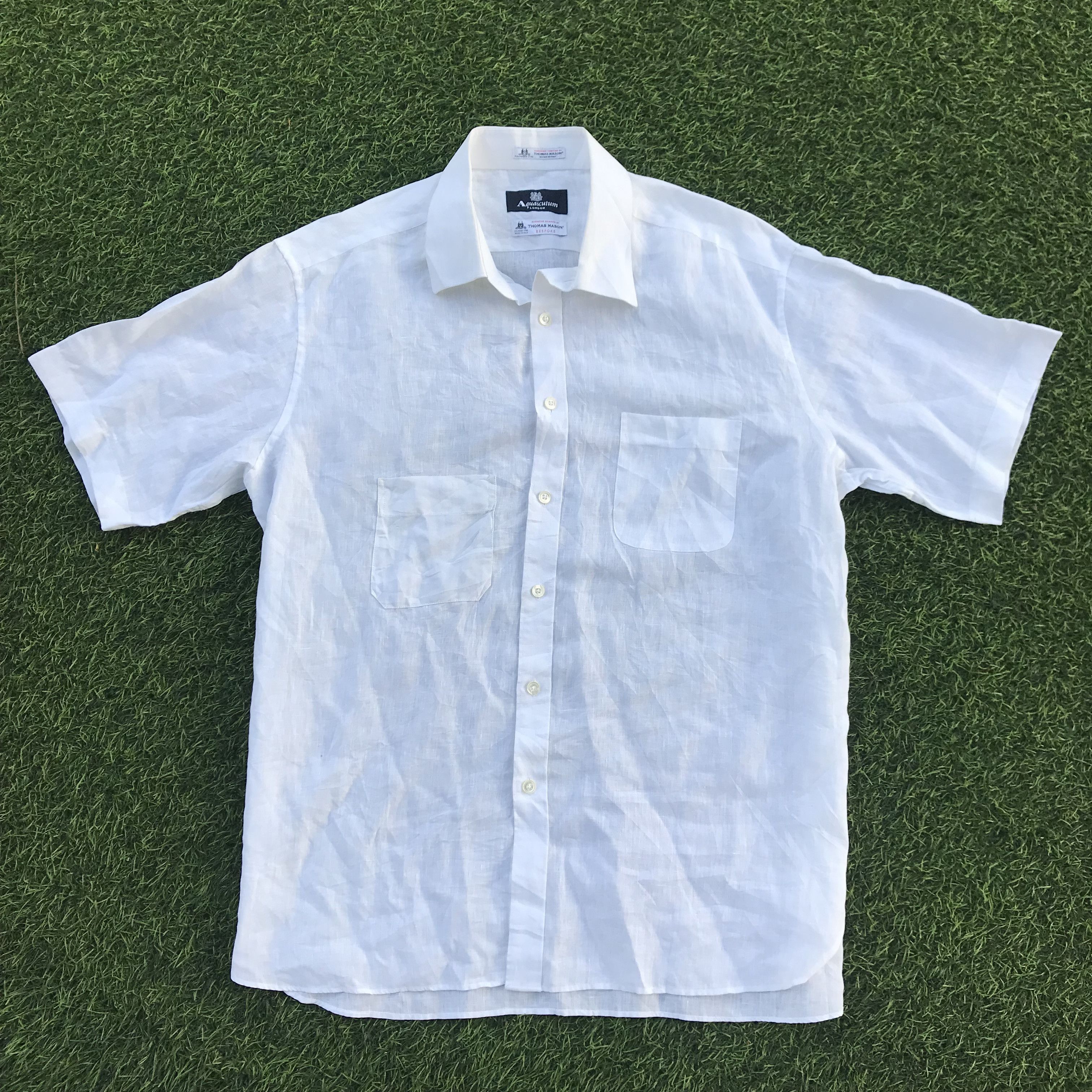 Aquascutum Aquascutum of london x Thomas Mason bespoke White Shirts Size US L / EU 52-54 / 3 - 7 Thumbnail