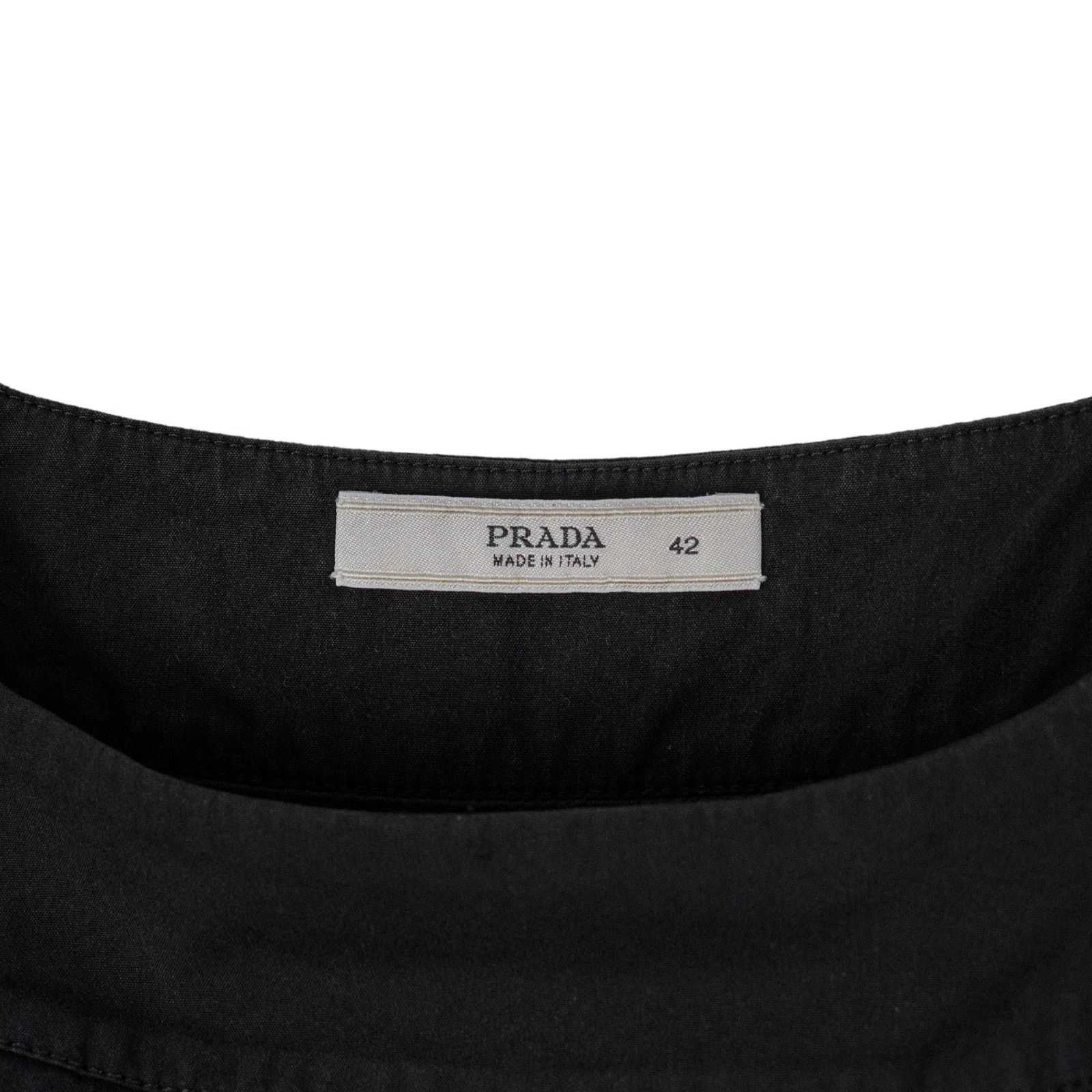 Prada Prada Black Structured Sleeveless Side Zip Tank Top Blouse Size M / US 6-8 / IT 42-44 - 8 Thumbnail