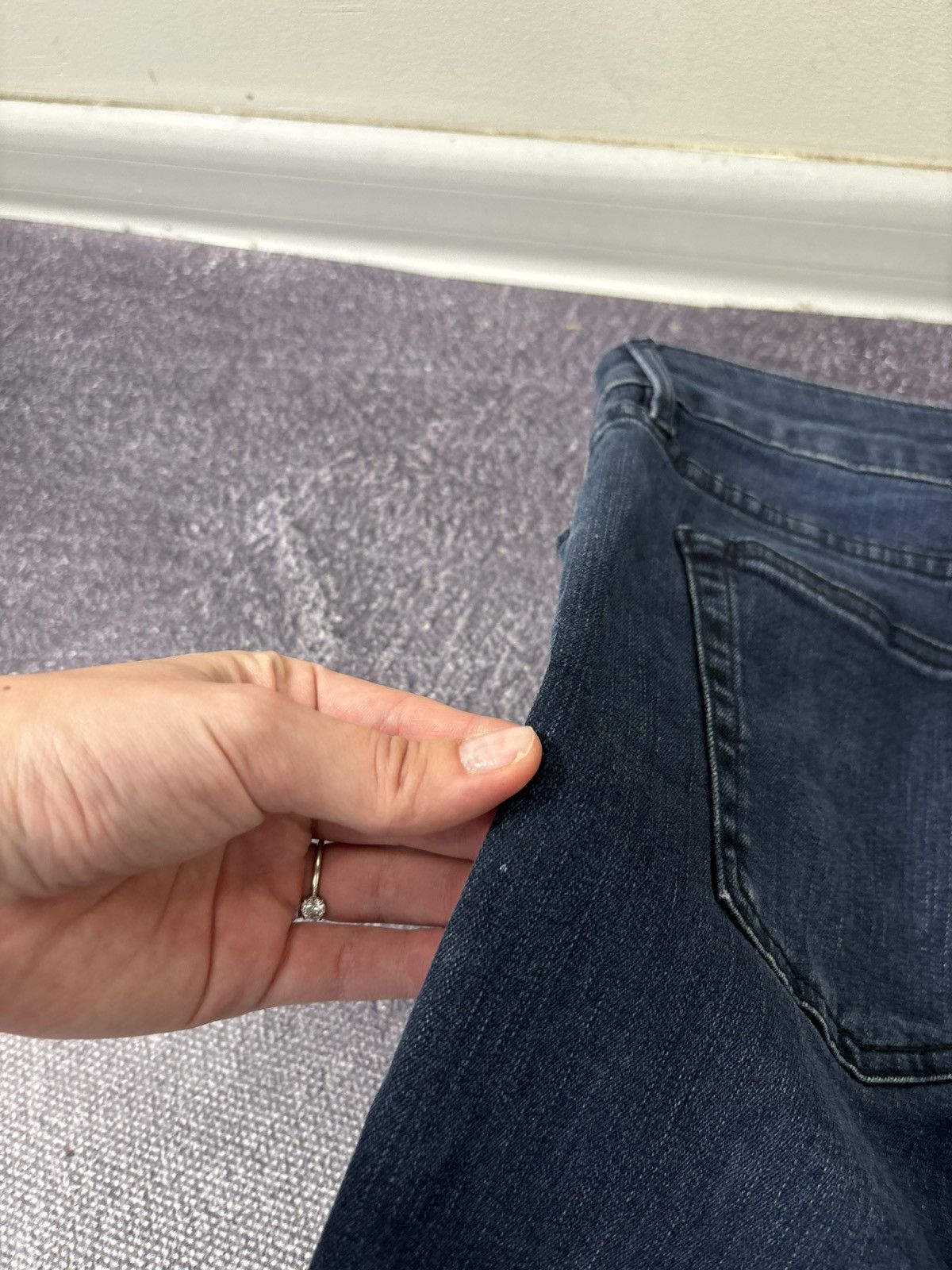 Acne Studios Acne Studios Skin 5 Deep Women’s Navy Blue Slim Denim Jeans Size 27" / US 4 / IT 40 - 14 Thumbnail