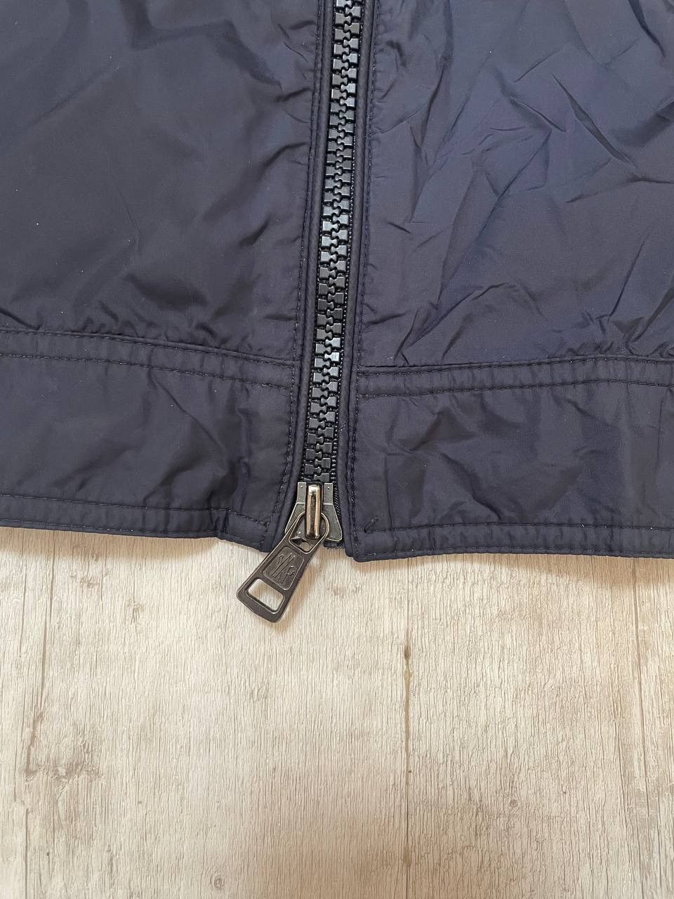 Moncler light jacket navy blue logo in hend 2 size S-M