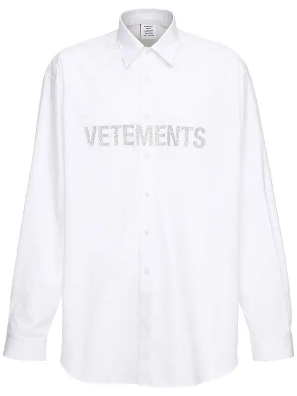 Vetements o1y0924 Shirt in White Size US M / EU 48-50 / 2 - 1 Thumbnail