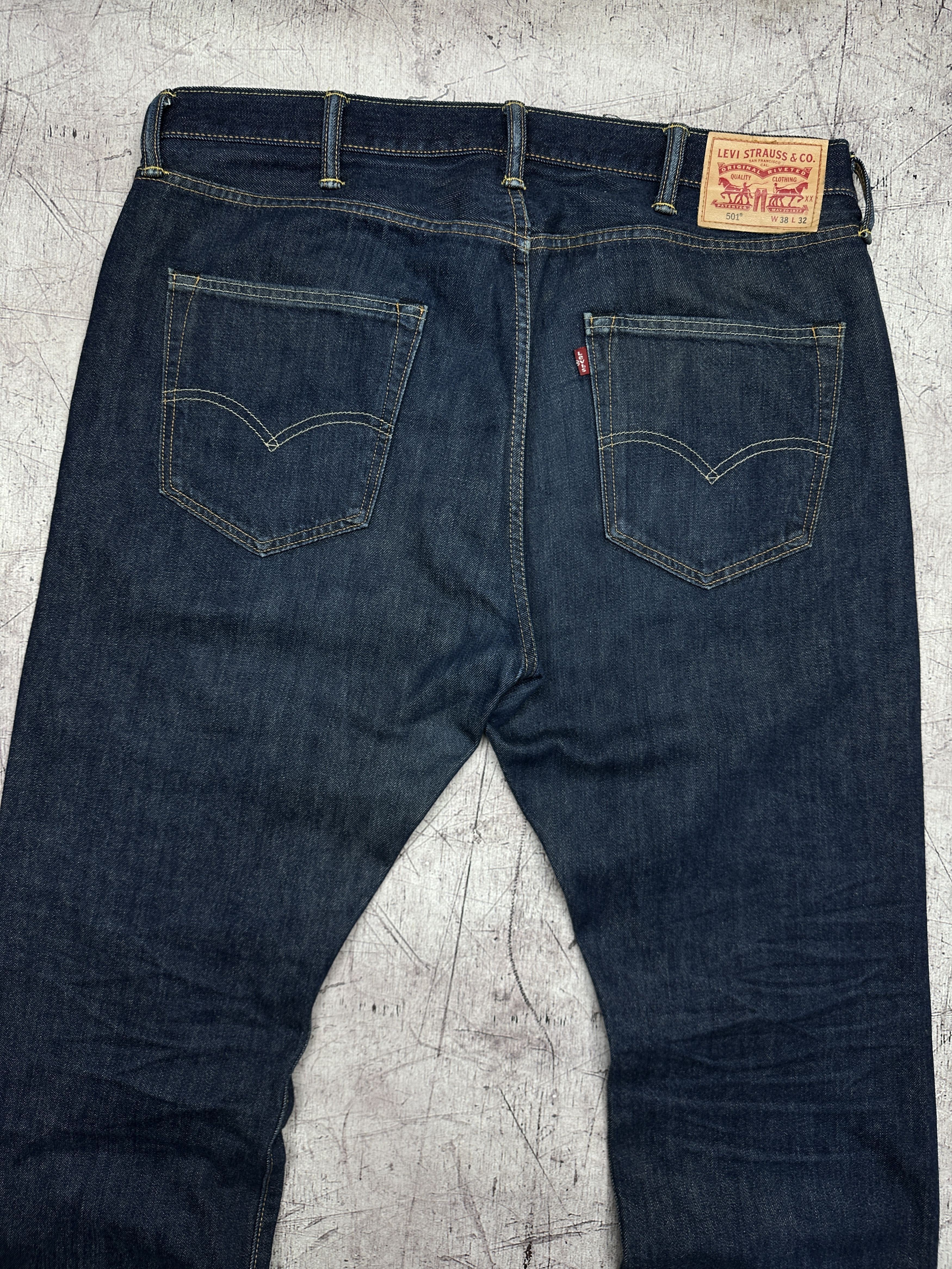 Levi's Levi's 501 Mens Denim Pants Jeans Size 38 x 32 Size US 38 / EU 54 - 2 Thumbnail