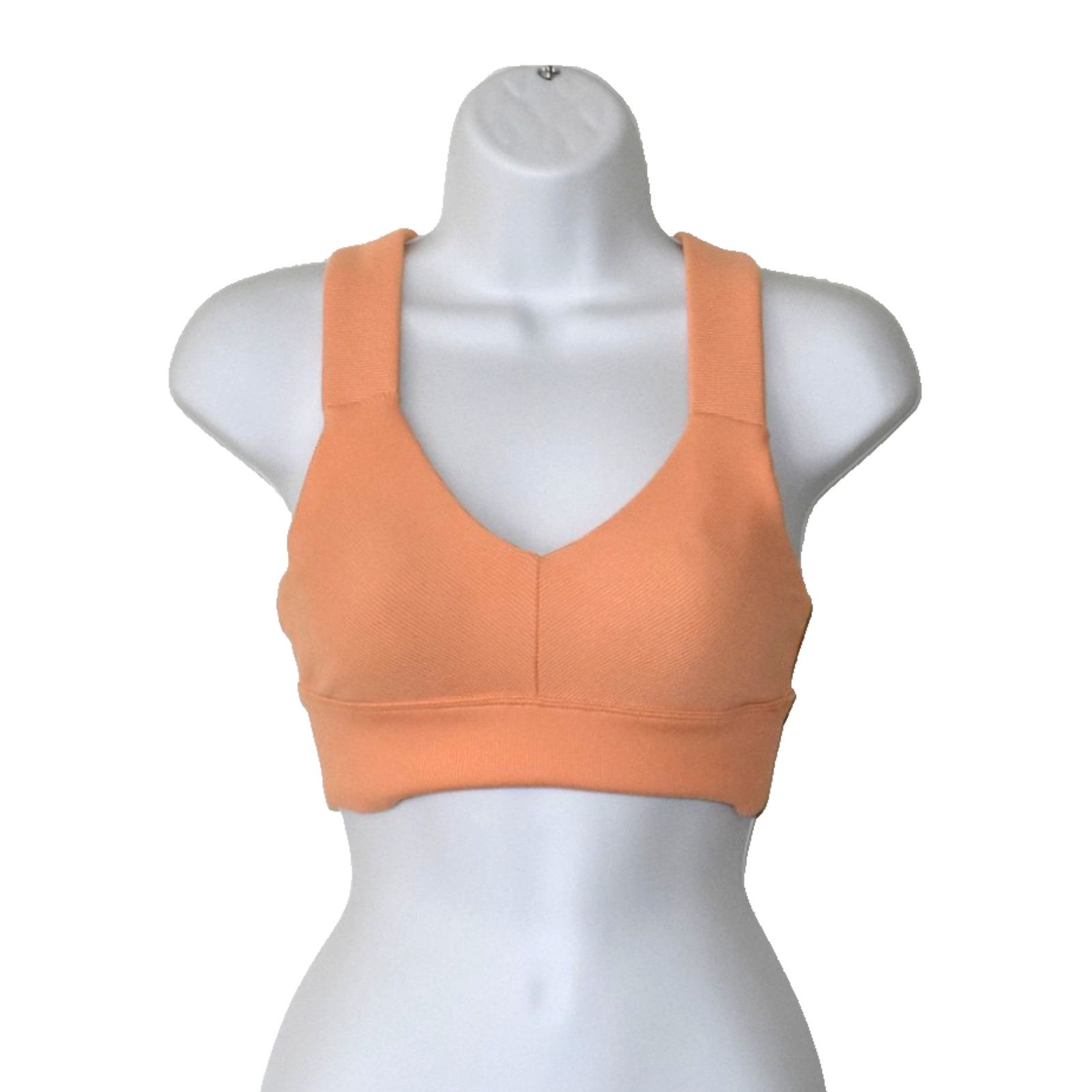 Alo ALO YOGA Orange Emulate Cross Back Sports Bra Size Size XS Size ONE SIZE - 1 Thumbnail