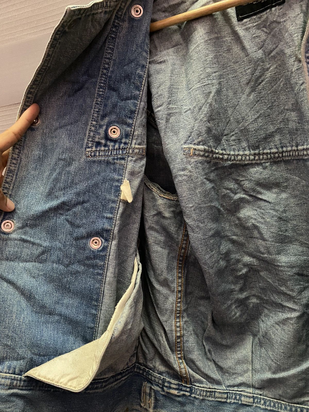 Japanese Brand Vintage Denim Jacket Avant Garde Size US L / EU 52-54 / 3 - 10 Thumbnail