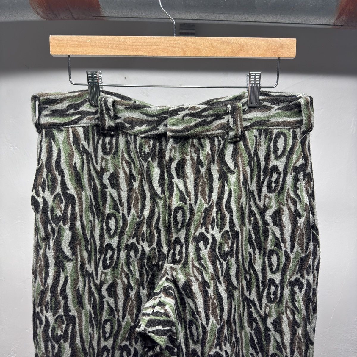 Vintage 80s Woolrich Shadow Bark Wool Camo Pants ERD Grunge ERL Size US 36 / EU 52 - 11 Thumbnail