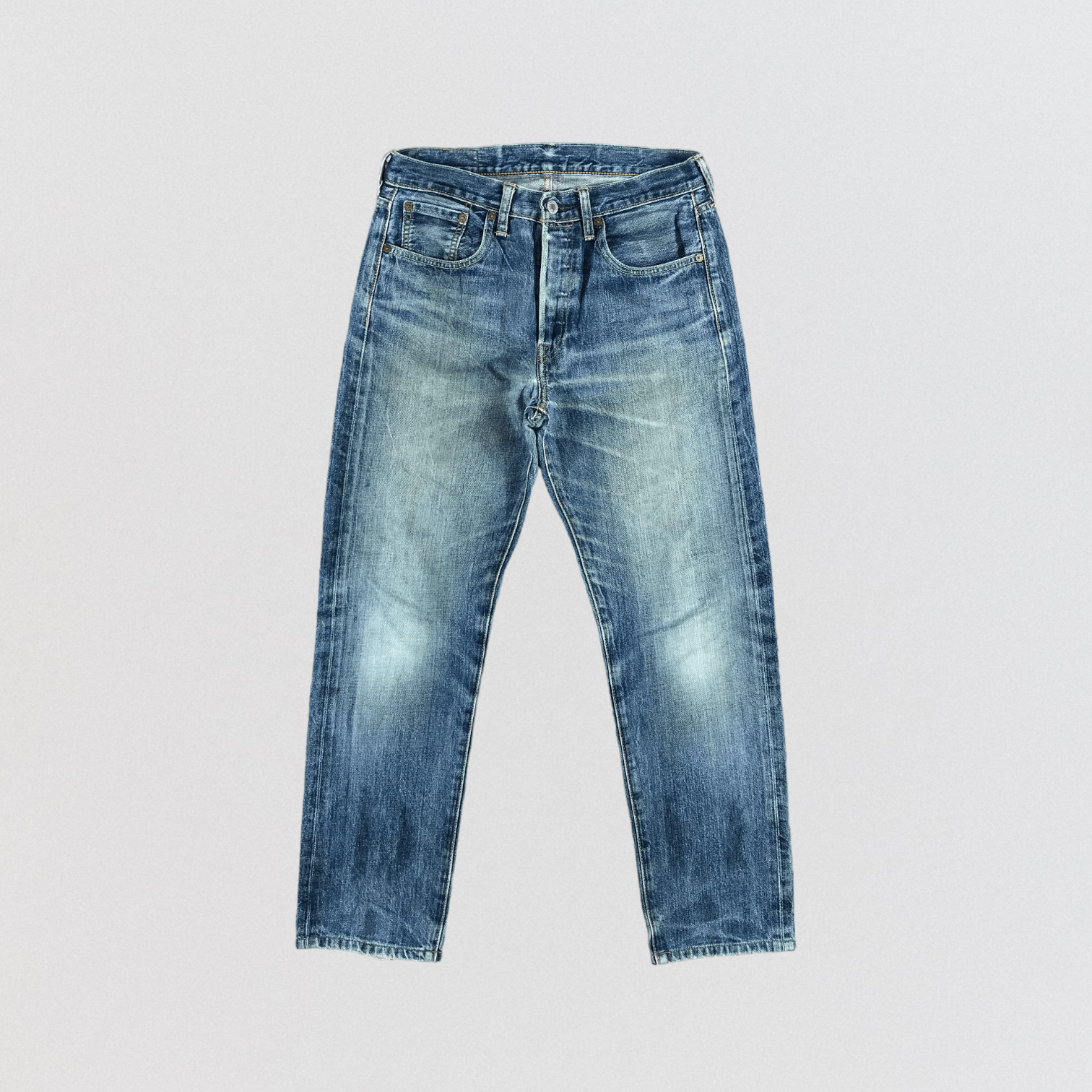 Levi's Vintage Blue Wash Levis 501 Jeans-JM2767 Size US 31 - 1 Thumbnail