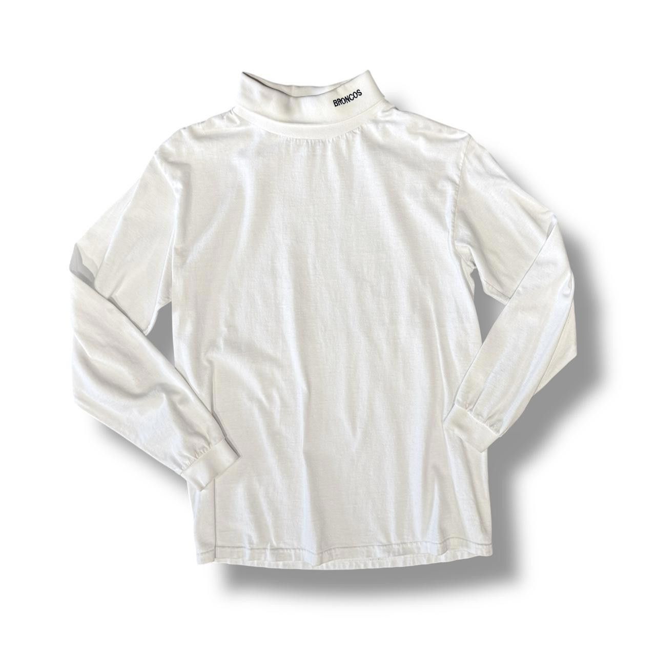 Designer White Broncos Turtleneck Size US M / EU 48-50 / 2 - 1 Thumbnail