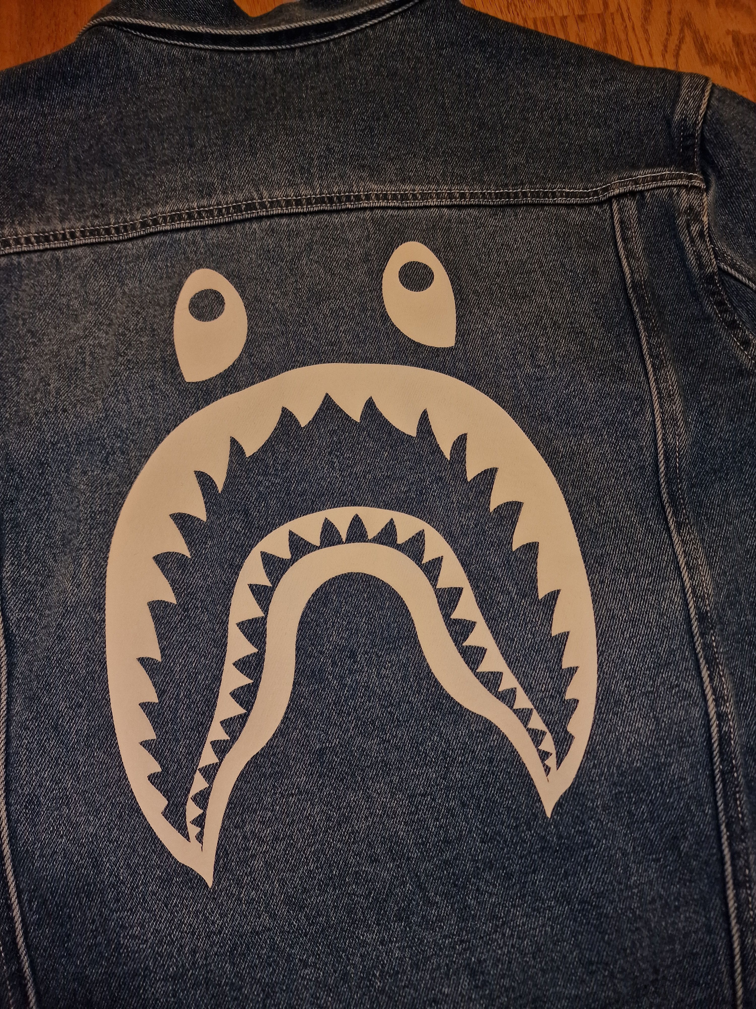 Bape BAPE by A Bathing Ape Shark Denim Jacket Size S / US 4 / IT 40 - 4 Thumbnail