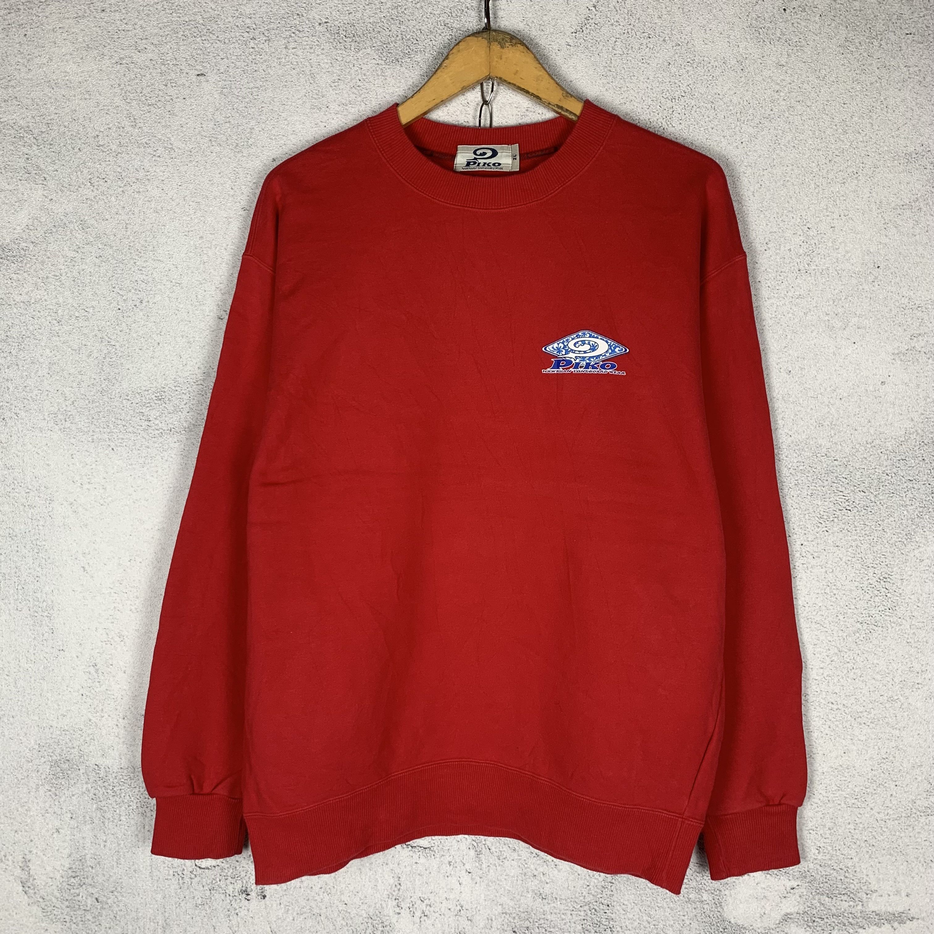 Vintage Piko Hawaiian Longboard Surfboard Sweatshirt Crewneck Size US L / EU 52-54 / 3 - 3 Thumbnail