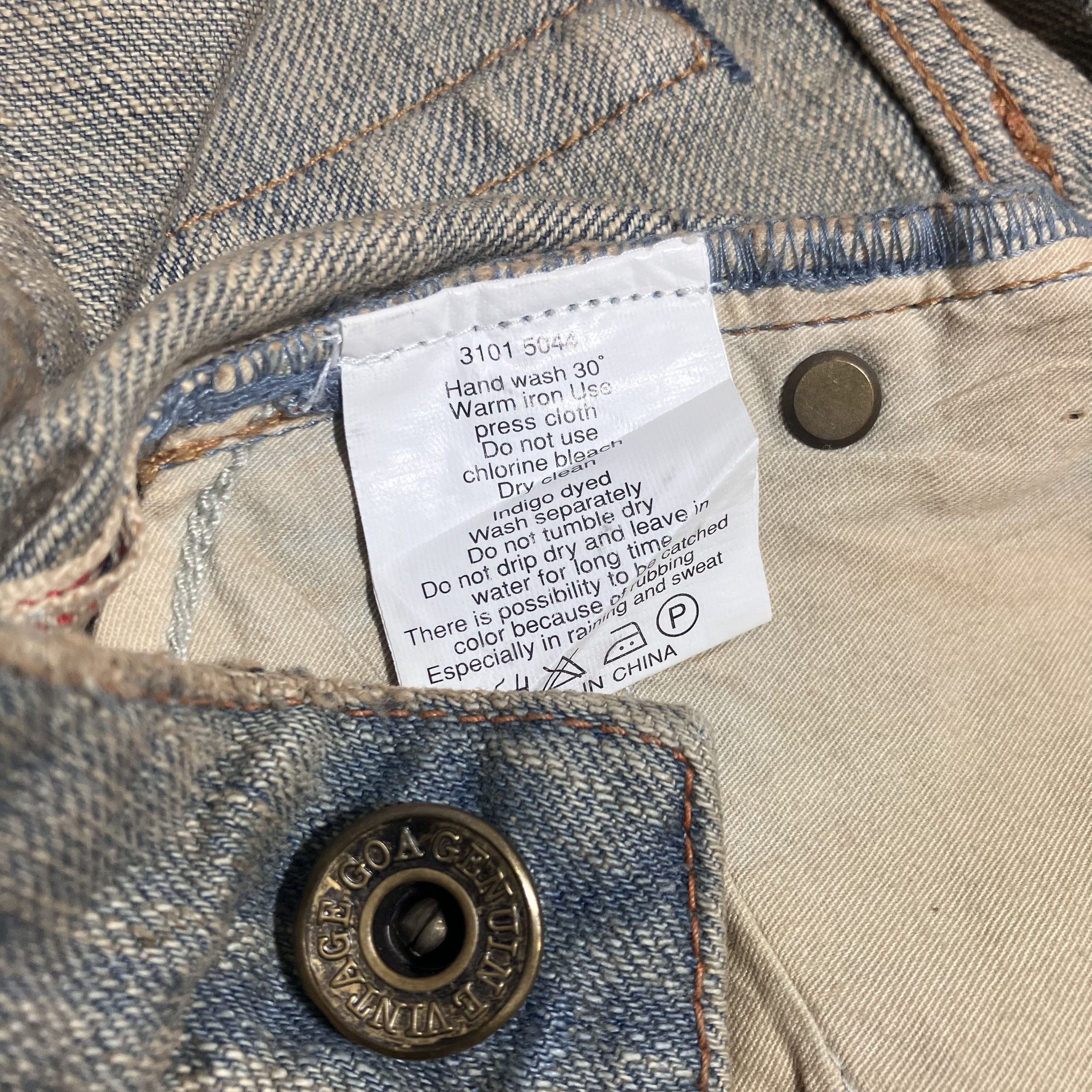 GOA GOA distressed mudwash heavy-weight selvedge denim Size US 30 / EU 46 - 7 Thumbnail