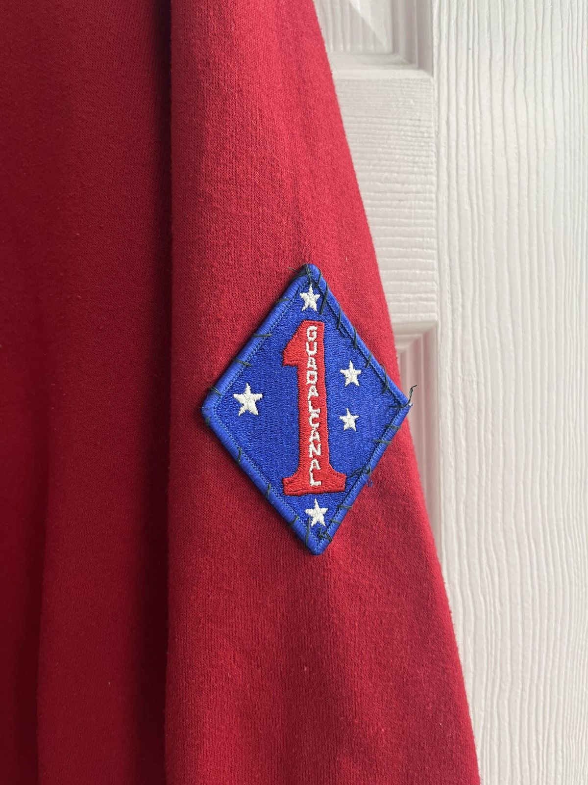 Vintage Vintage Since 1775 The Marines Embroidered Red Sweater Size L / US 10 / IT 46 - 3 Thumbnail