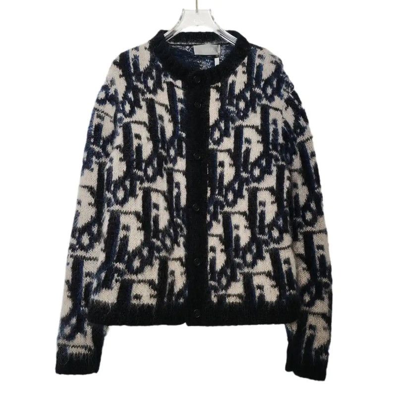 Dior Dior Women's Black Knit Cardigan 0089 Size S / US 4 / IT 40 - 1 Thumbnail