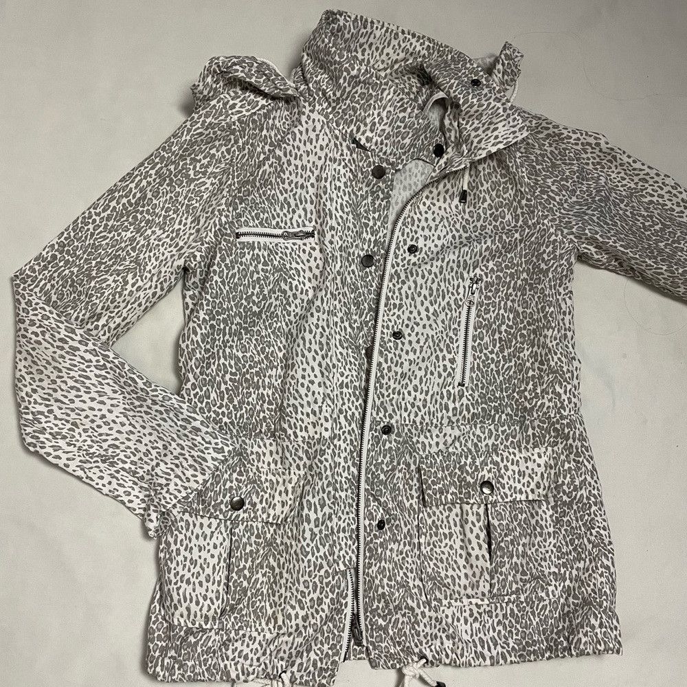 Joie Joie Barker Leopard-Print Tech Cotton Jacket Size XS Size XS / US 0-2 / IT 36-38 - 6 Thumbnail
