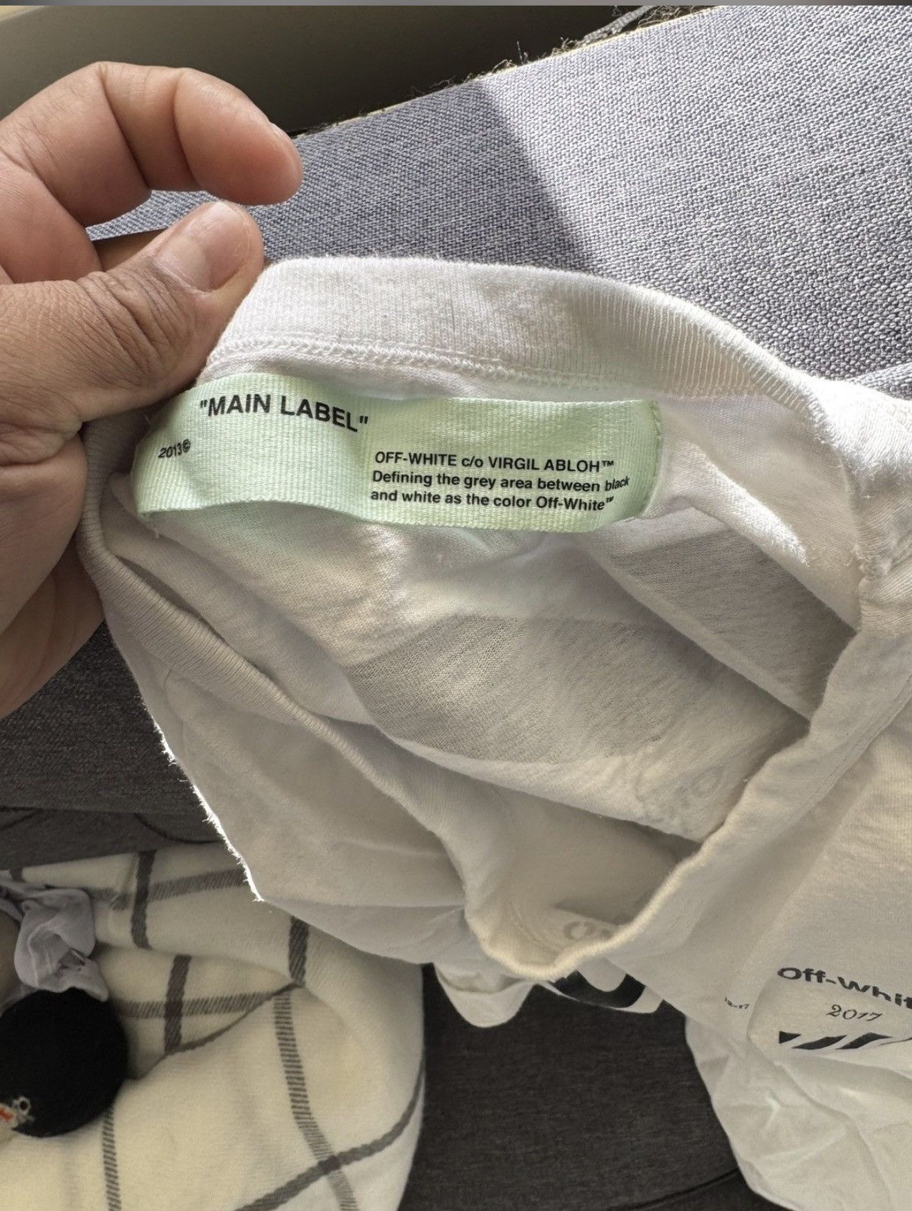 Off-White Off-White Virgil Era “01” Diagonals Tee XL Size US XL / EU 56 / 4 - 5 Thumbnail