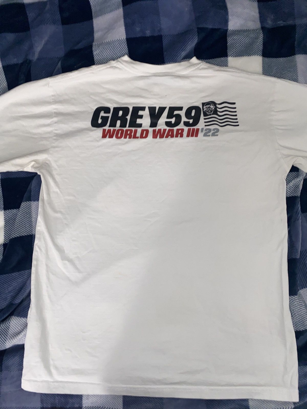 G59 Records White G59 WORLDWARIII ‘22 shirt Size US L / EU 52-54 / 3 - 3 Thumbnail