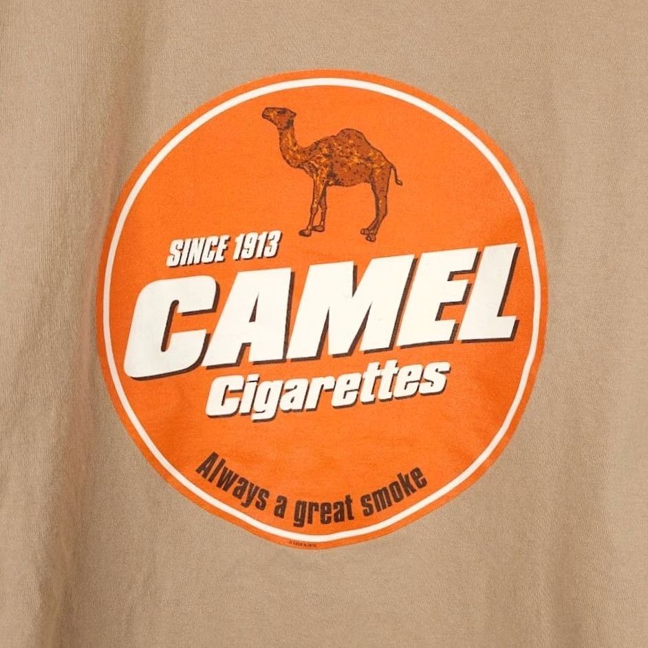 Vintage VINTAGE Camel Cigarettes T Shirt Mens XL Beige 90s Promo Made In USA Size US XL / EU 56 / 4 - 5 Thumbnail