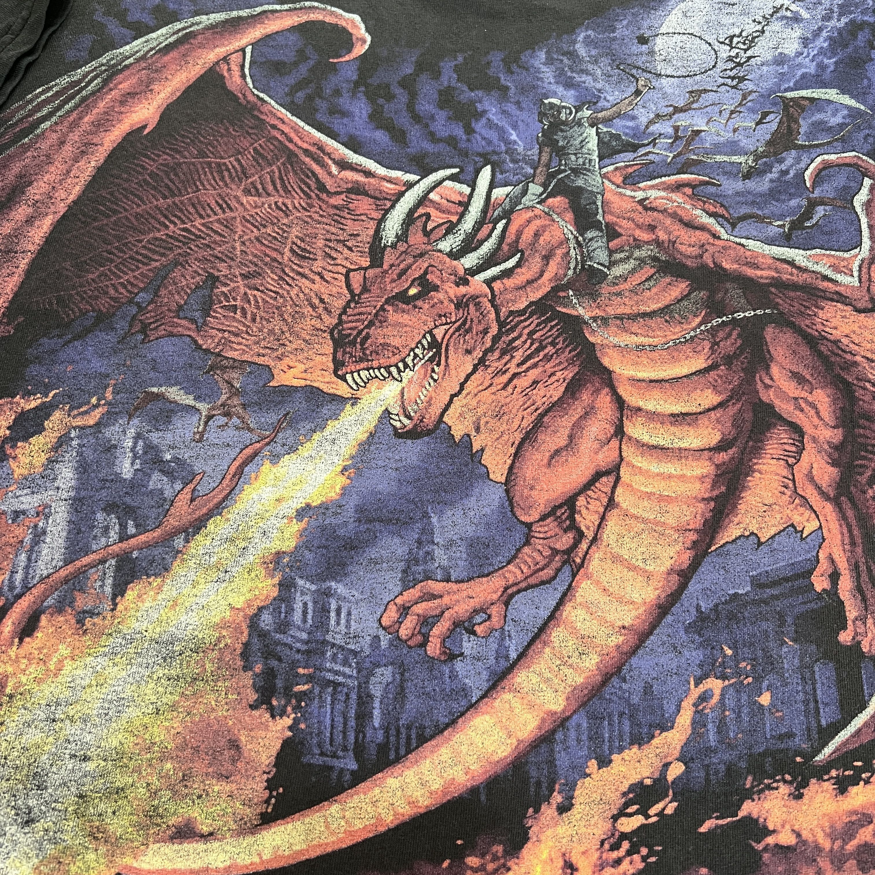 Liquid Blue 2015 Liquid Blue Dragon Warrior Skull Tee Faded 2XL Size US XXL / EU 58 / 5 - 6 Thumbnail