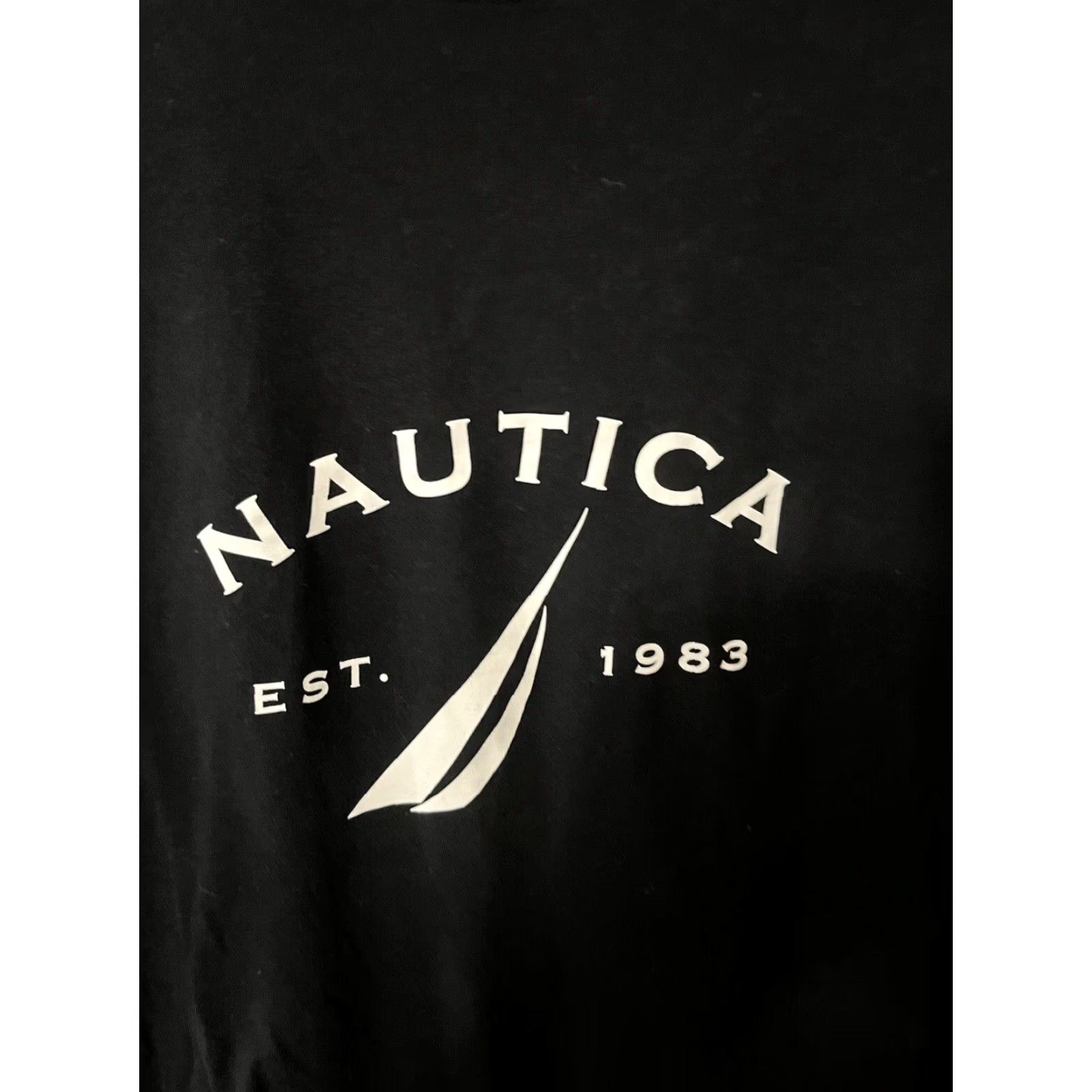 Nautica VINTAGE Nautica Shirt Men M Black Crew Neck Logo Short Sleeve Cotton 2000s American Sports - Mens Size US M / EU 48-50 / 2 - 3 Thumbnail