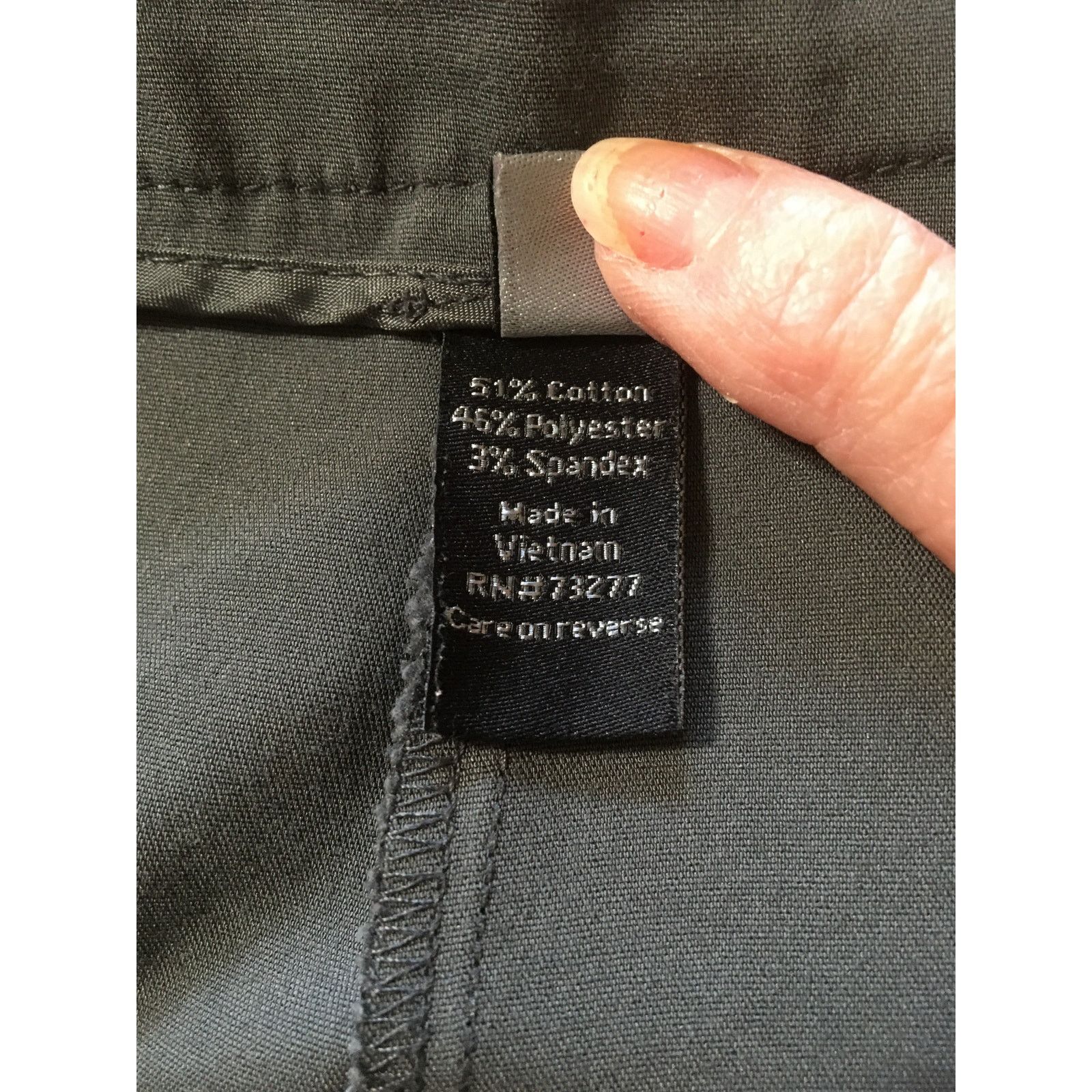 Apt. 9 APT. Nine The Tory Capri Size 14P Women’s Gray Faux Pockets Size 36" / US 14 / IT 50 - 6 Thumbnail