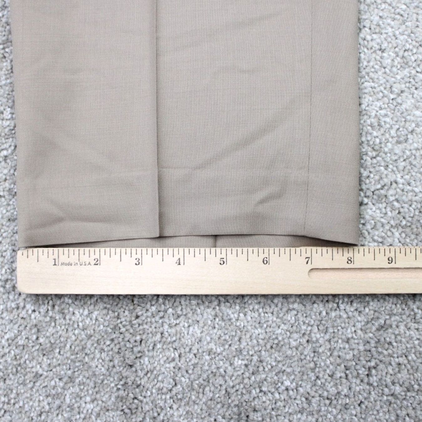 Ralph Lauren Lauren Ralph Lauren Pants Mens 38x29 Beige Wool Cashmere Flat Front Straight Dress Pants Size US 38 / EU 54 - 4 Thumbnail