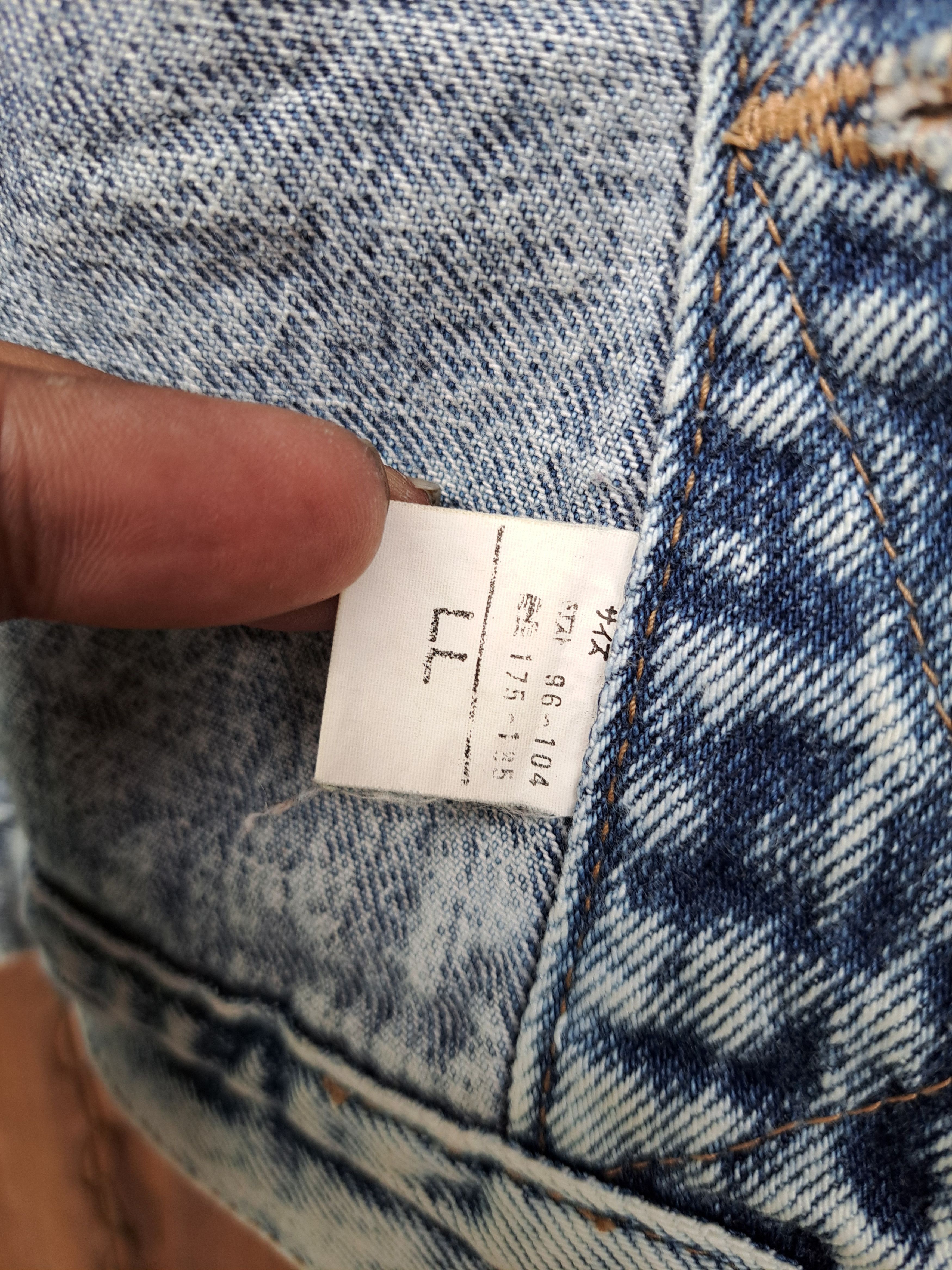 Big John Vintage BIG JOHN Vest Denim Buckle Back Mens LL Size US L / EU 52-54 / 3 - 8 Thumbnail