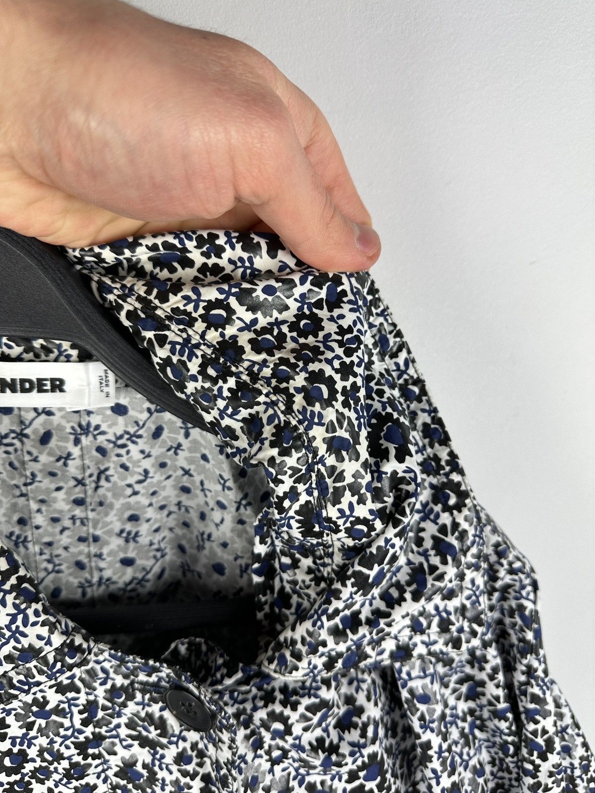 Jil Sander × Vintage Jil Sander Floral Print Trench Coat Jacket Size L / US 10 / IT 46 - 16 Thumbnail