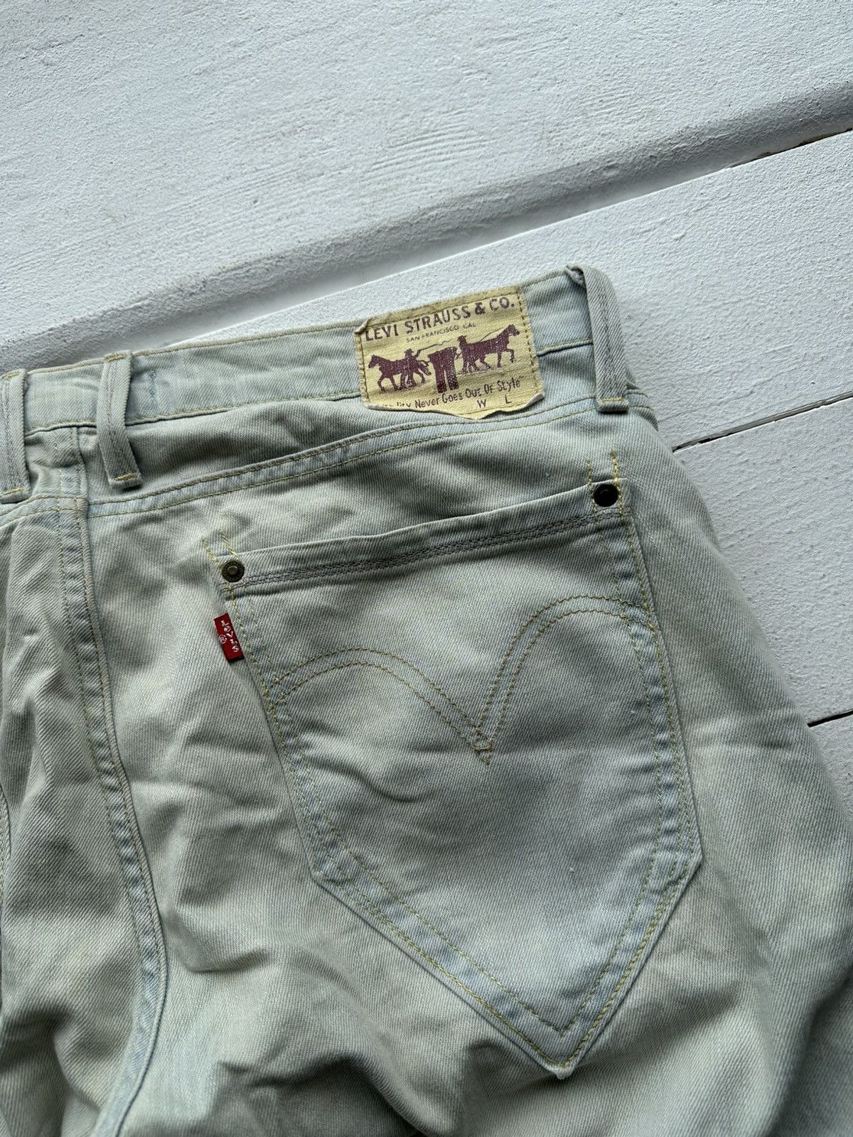 Levi's × Vintage 🚨Levis 504 Shorts Denim Rap Sk8 vintage distress Size US 34 / EU 50 - 8 Thumbnail