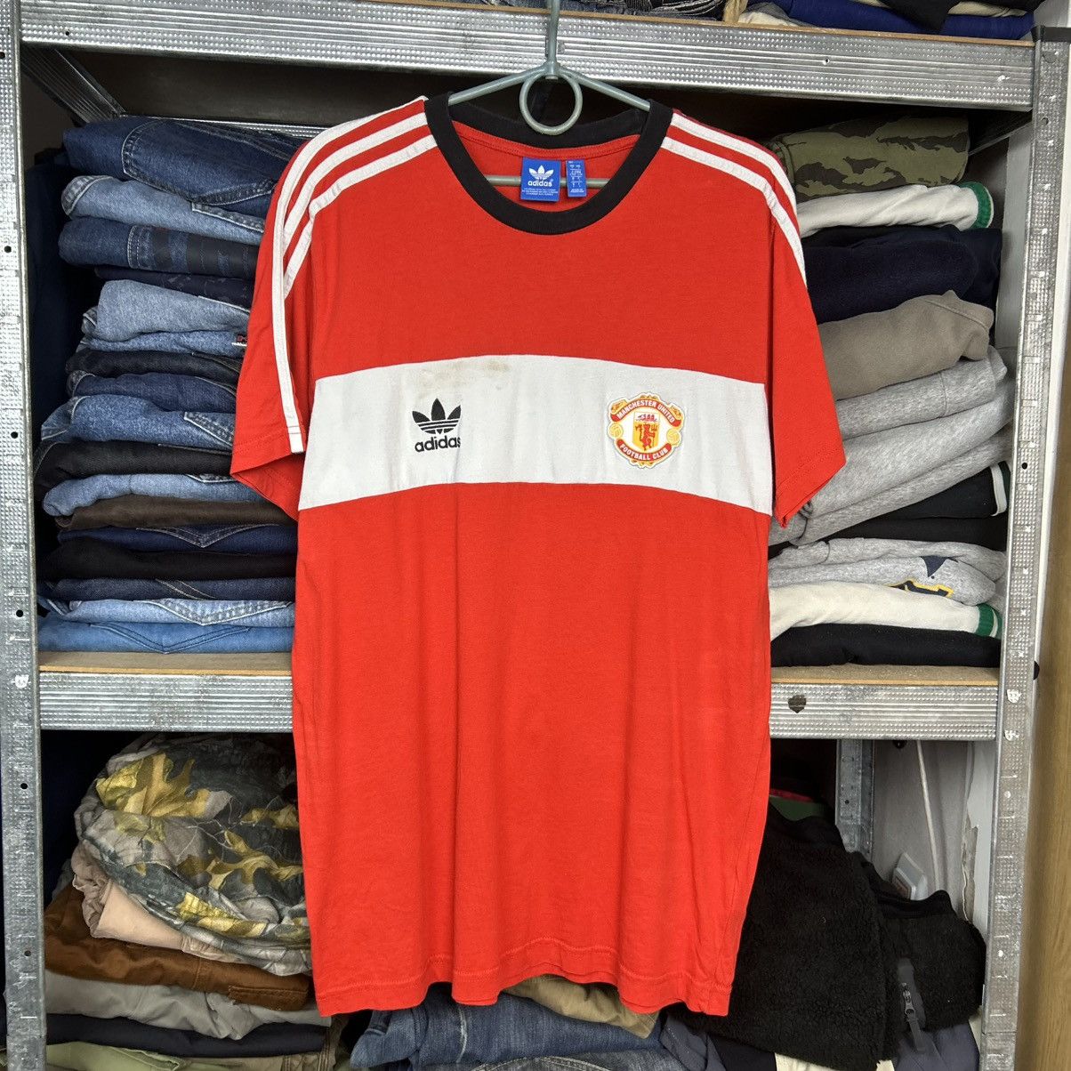 Adidas Mens Adidas Manchester United 2015 Training soccer tee Size US L / EU 52-54 / 3 - 1 Thumbnail