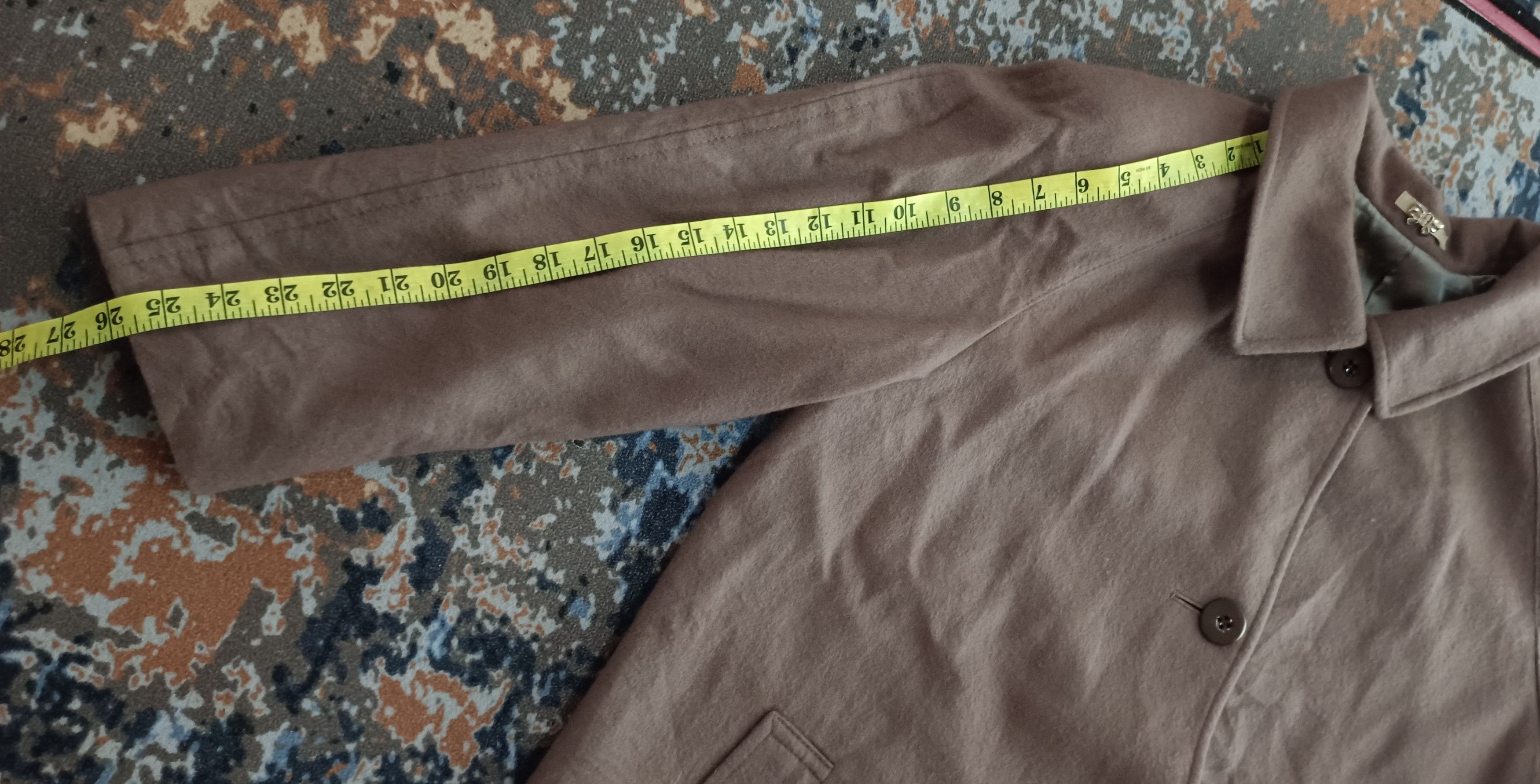 Crombie CROMBIE Scotland Charcoal Khaki 100% Cashmere overcoat Size US XXL / EU 58 / 5 - 11 Thumbnail