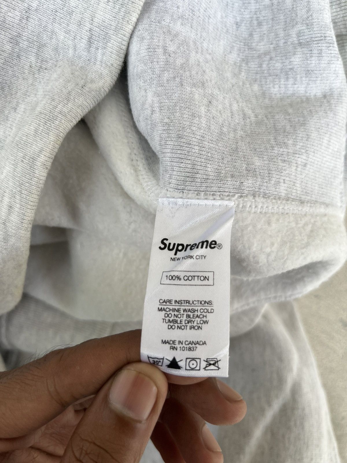 Supreme Supreme Striped Cuff Hoodie Size US L / EU 52-54 / 3 - 7 Thumbnail