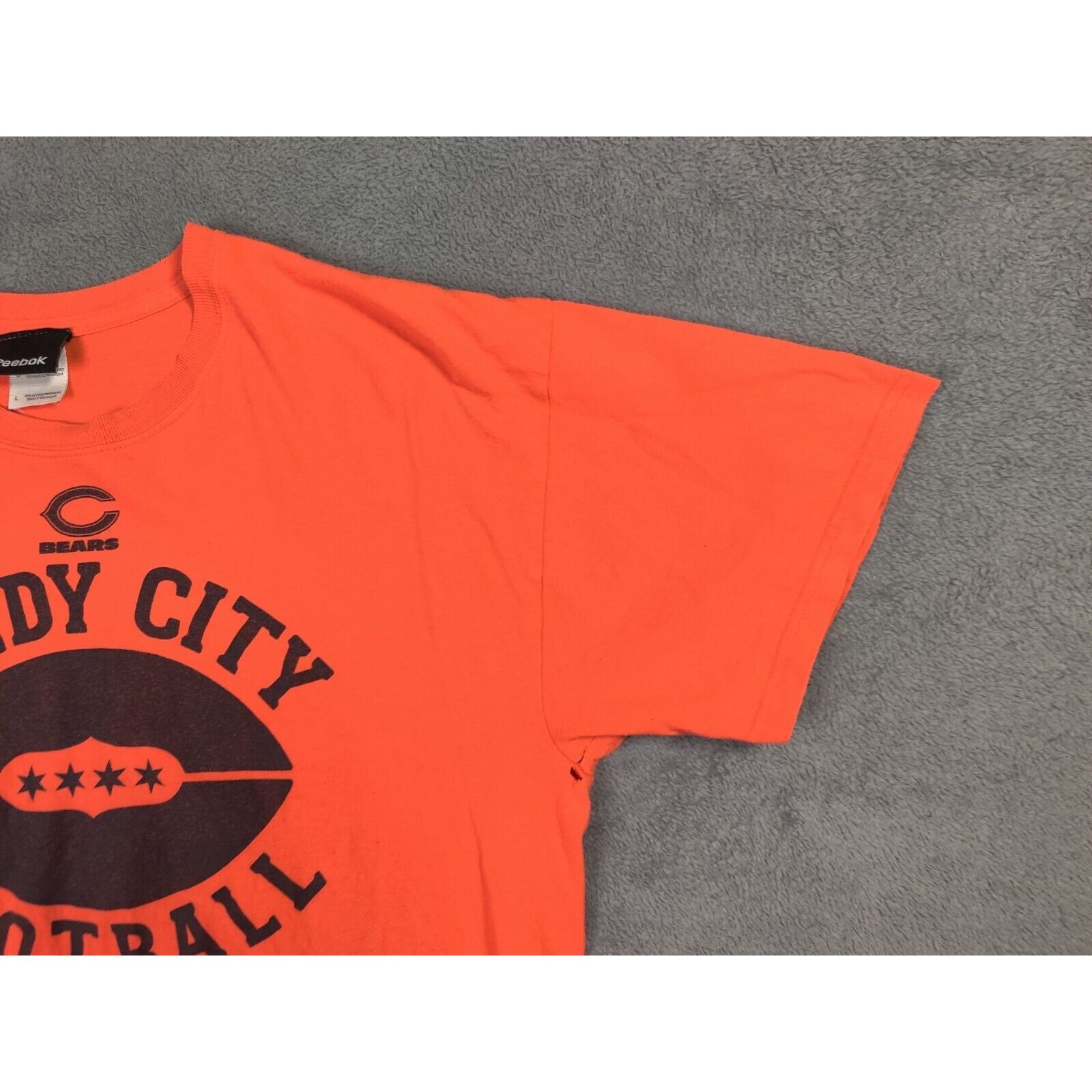 Reebok Chicago Bears Shirt Adult Mens Large Orange Windy City Size US L / EU 52-54 / 3 - 4 Thumbnail