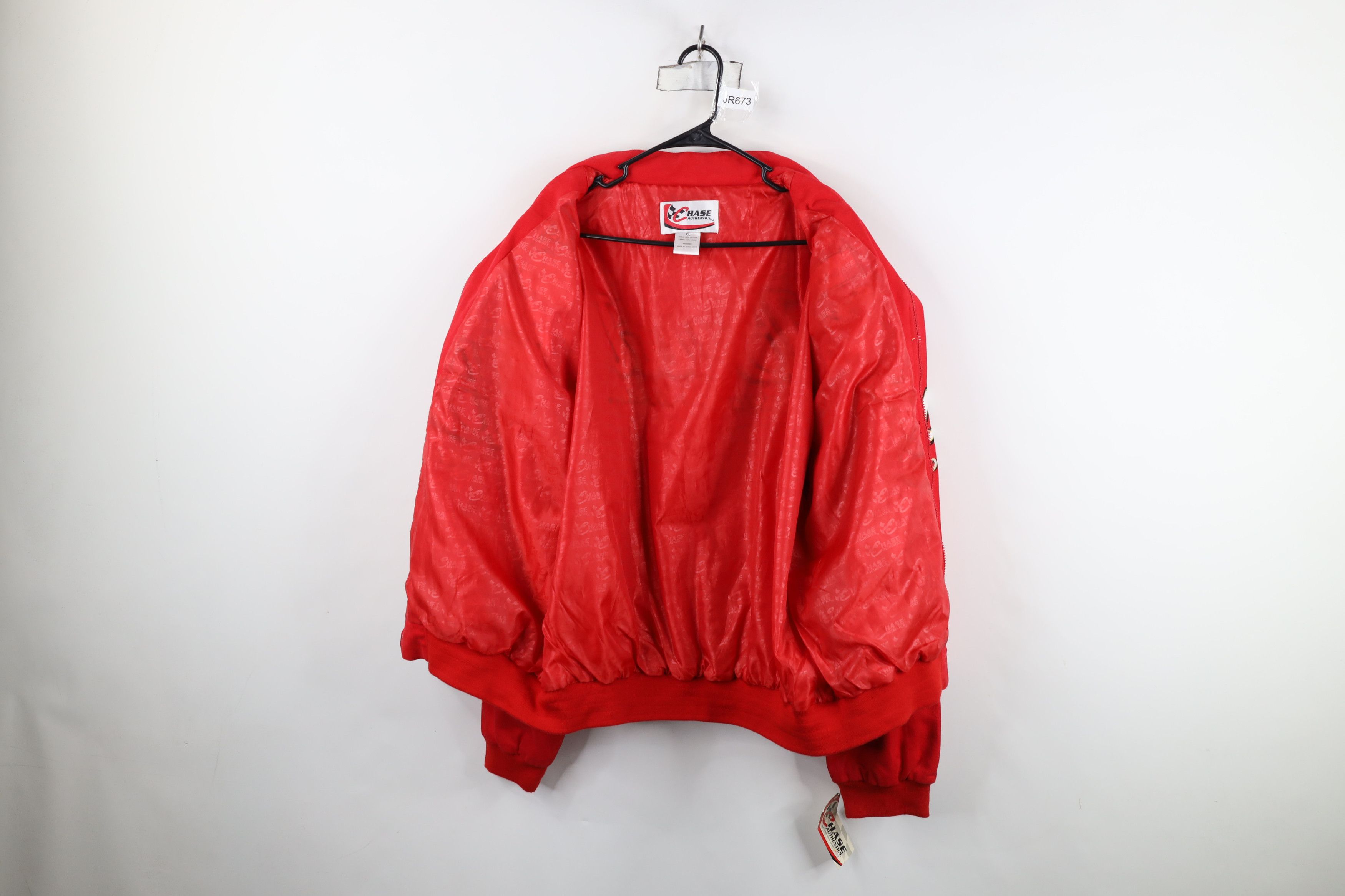 Vintage Deadstock Vintage NASCAR Jr Budweiser Pit Crew Jacket Red Size US XL / EU 56 / 4 - 12 Thumbnail