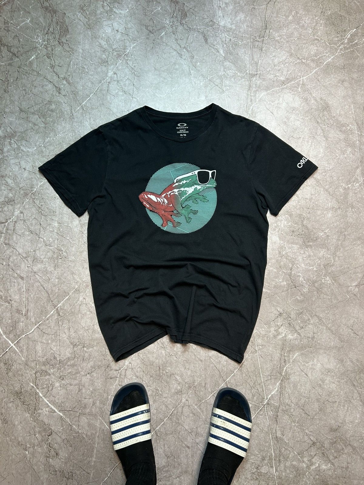 Oakley × Vintage Vintage 90s Oakley T Shirt Size US XL / EU 56 / 4 - 1 Thumbnail