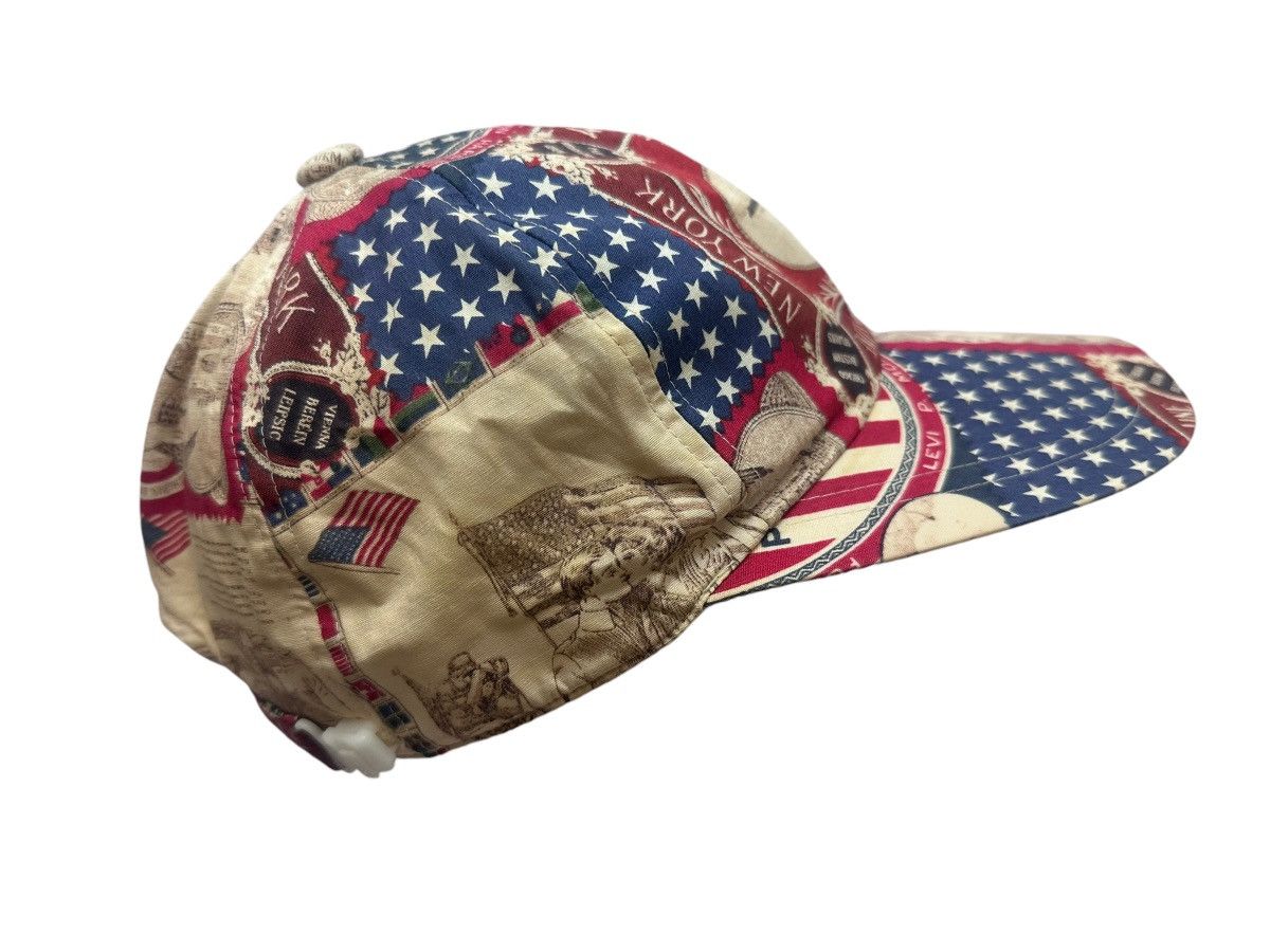 Designer × Japanese Brand × Vintage Vintage Protection All Over Print American Flag Cap Size ONE SIZE - 5 Thumbnail