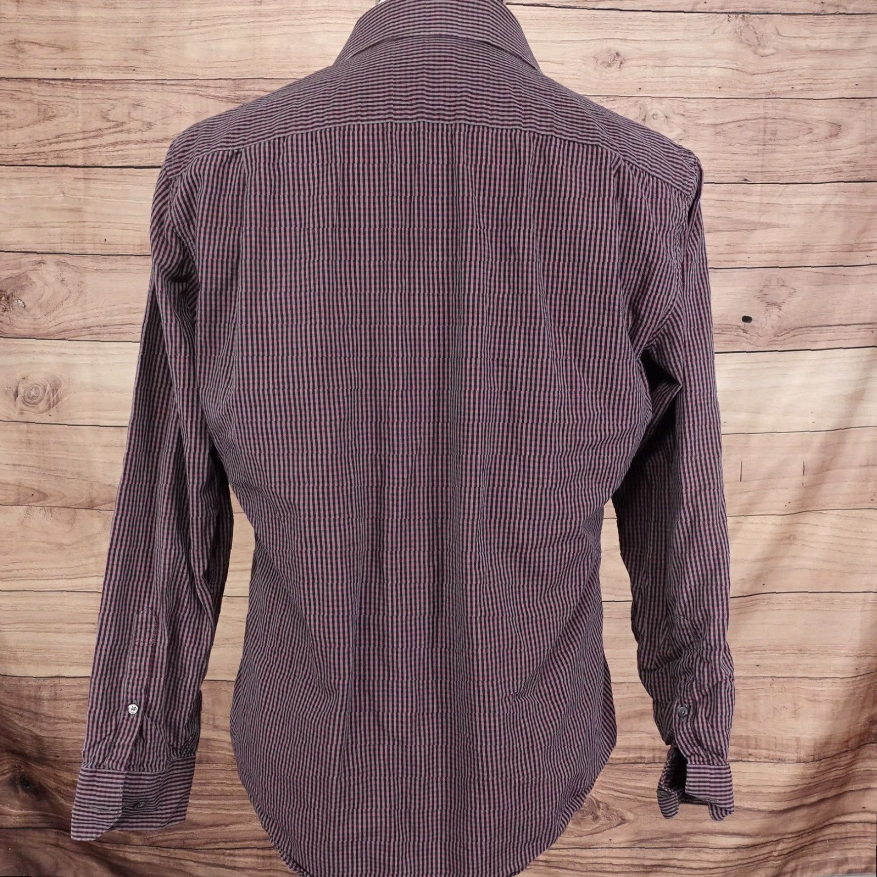 Apt. 9 VINTAGE APT 9 Shirt Men Medium Casual Cotton Checkered Long Sleeve Button-Up Size US M / EU 48-50 / 2 - 4 Thumbnail