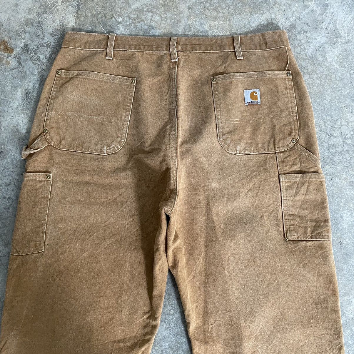 Carhartt Vintage Carhartt Double Knee Faded Tan Carpenter Pants Size US 39 - 13 Thumbnail
