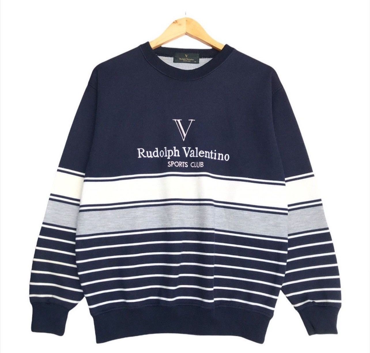 Vintage Rudolph Valentino Sweatshirt Embroidered Sweatshirt