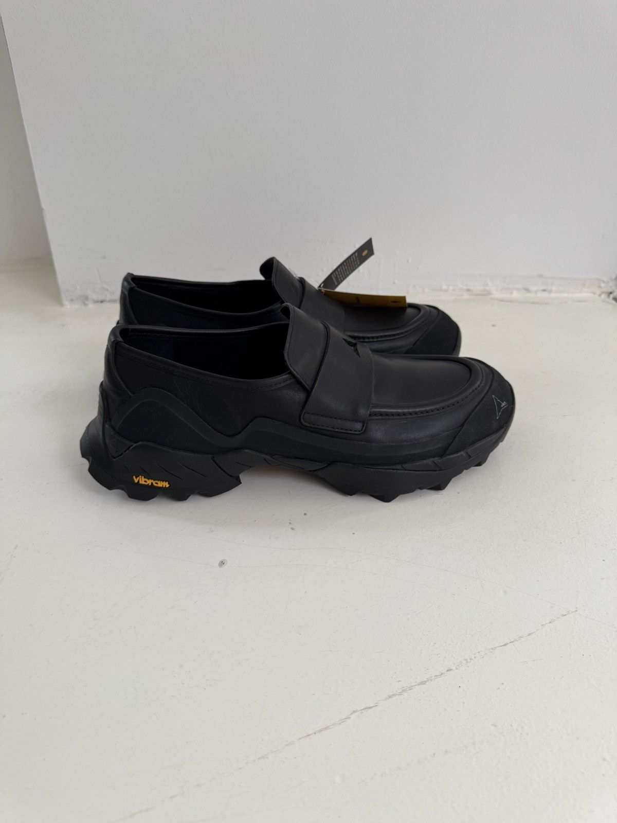 ROA ROA Black Loafer Low-top Shoes Size US 12 / EU 45 - 2 Thumbnail