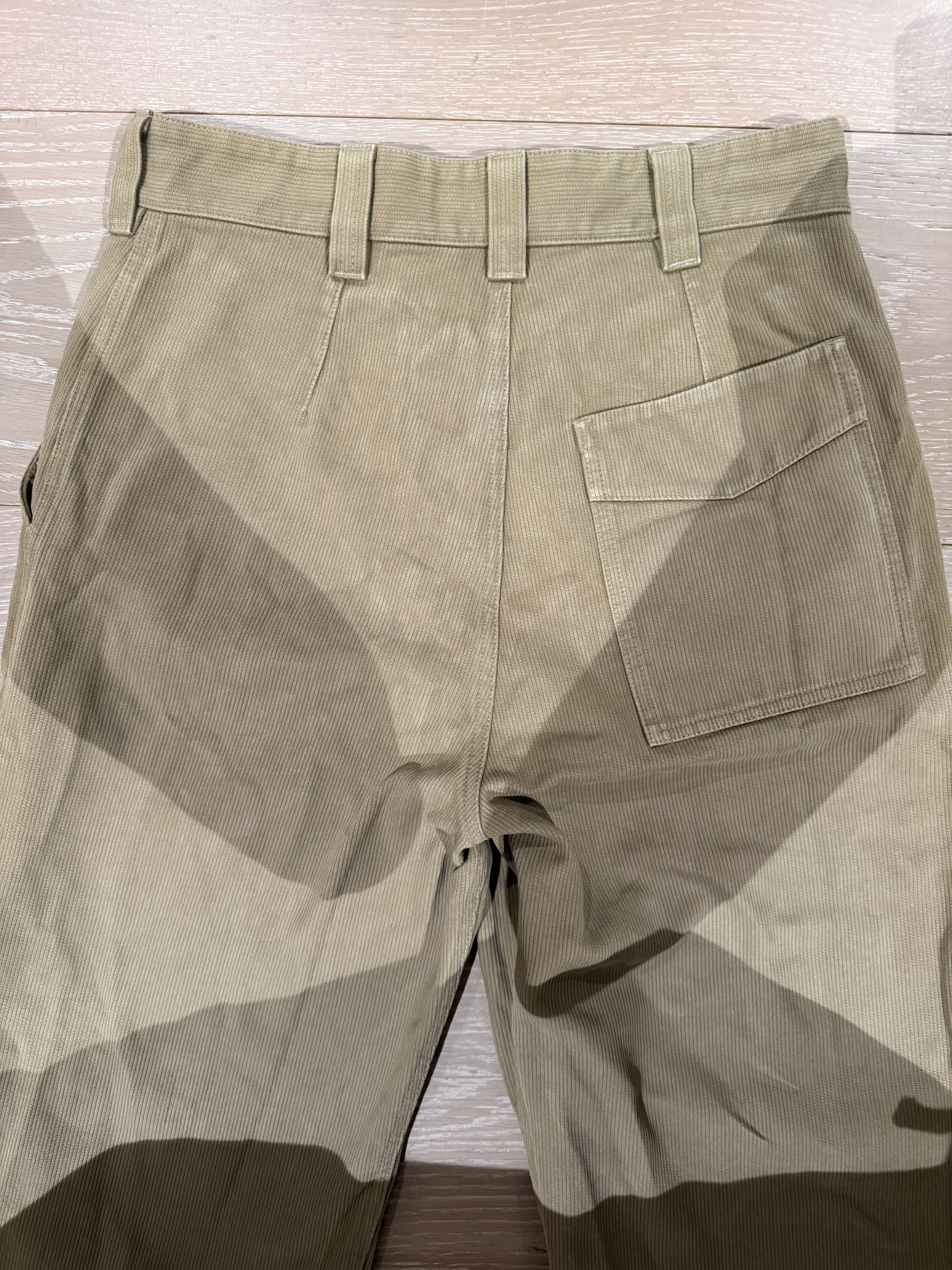 Other 💚 Thom Morison Wide Bedford Pant Fawn Small NEW Size US 32 / EU 48 - 14 Thumbnail